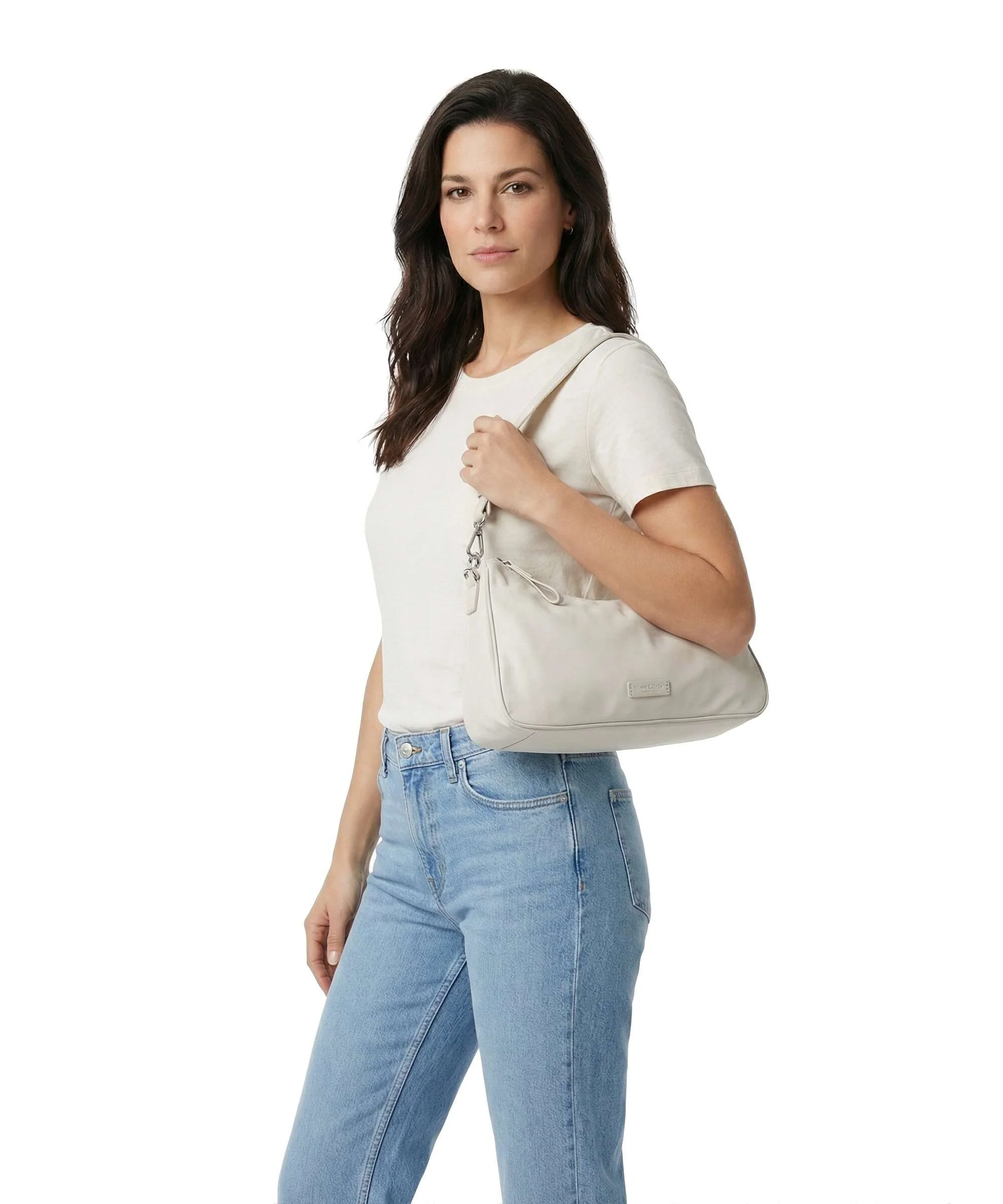 Marc O'Polo Anisa M Schoudertas grey silk - Image 3