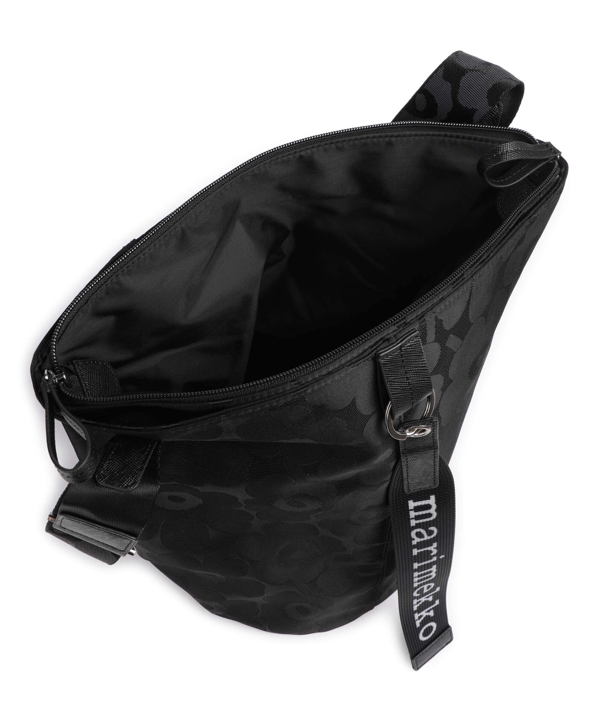 Marimekko All Day Unikko Hobo tas black - Image 6