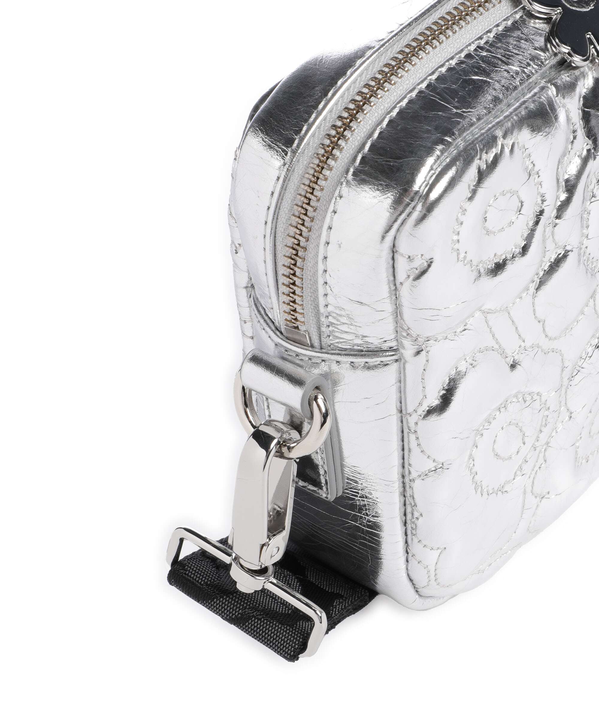 Marimekko Gratha Soft Unikko Crossbody tas silver - Image 6