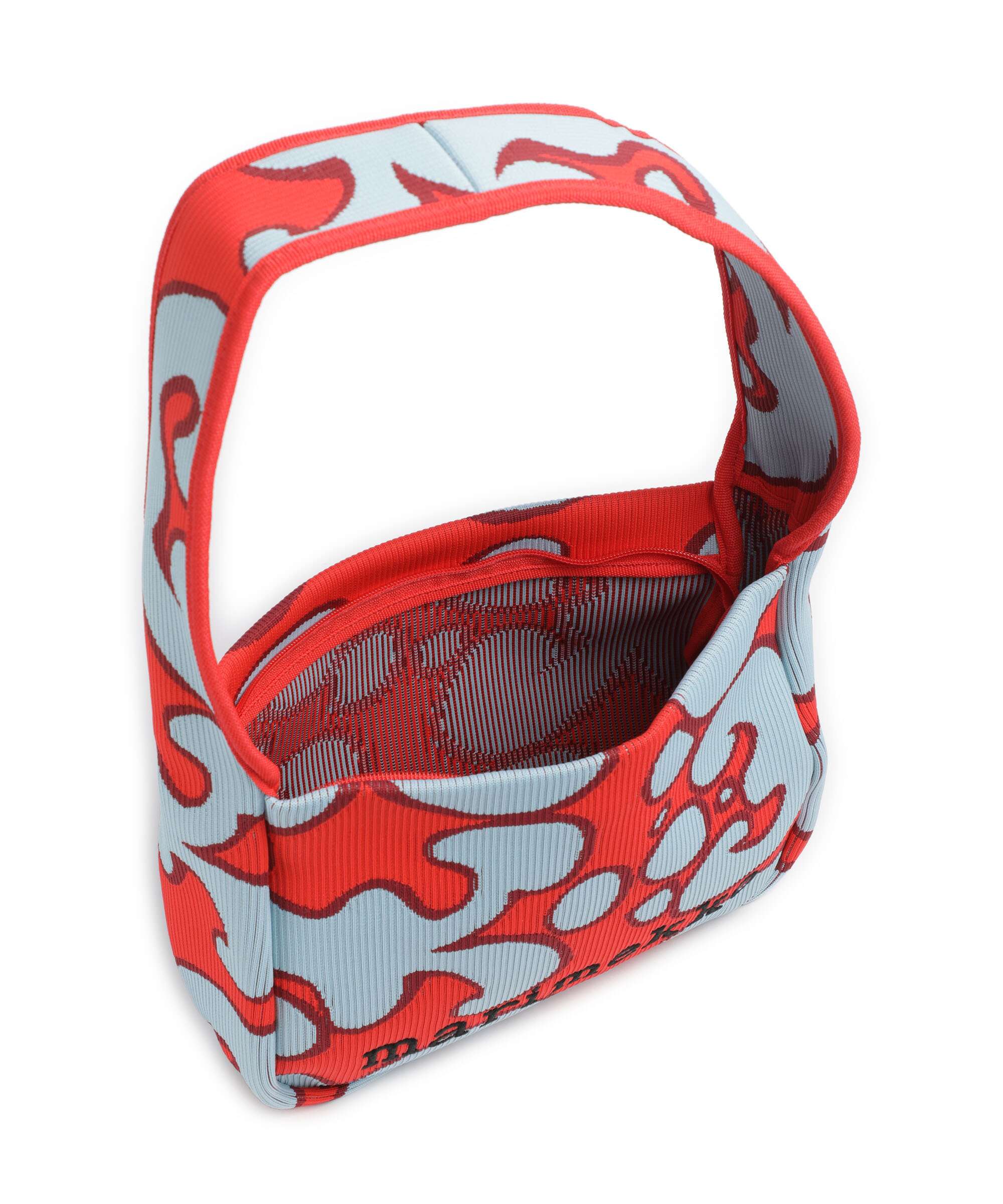 Marimekko Knitted Keidas Schoudertas light blue/red - Image 5