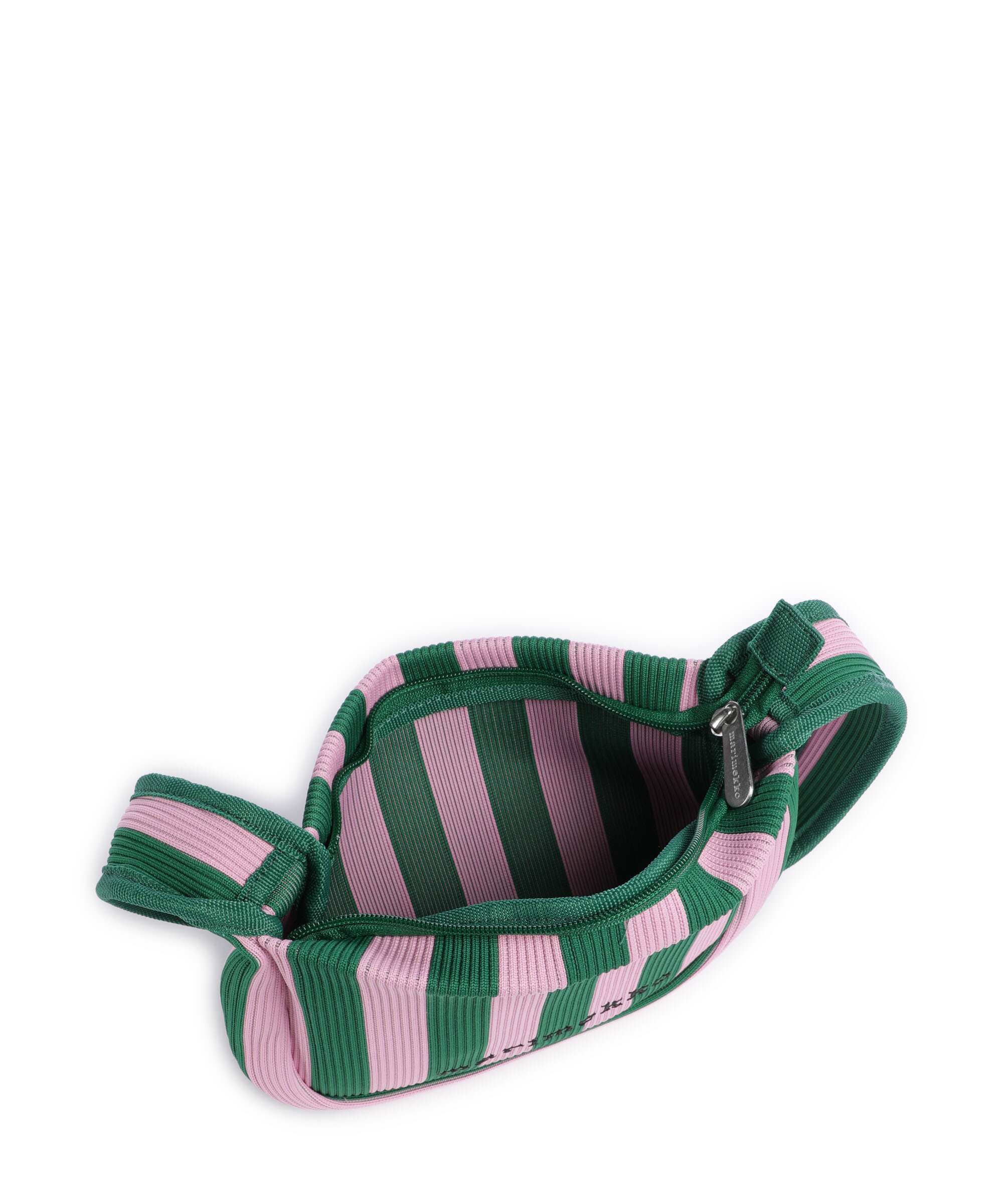 Marimekko Knitted Merirosvo Schoudertas pink/dark green - Image 5