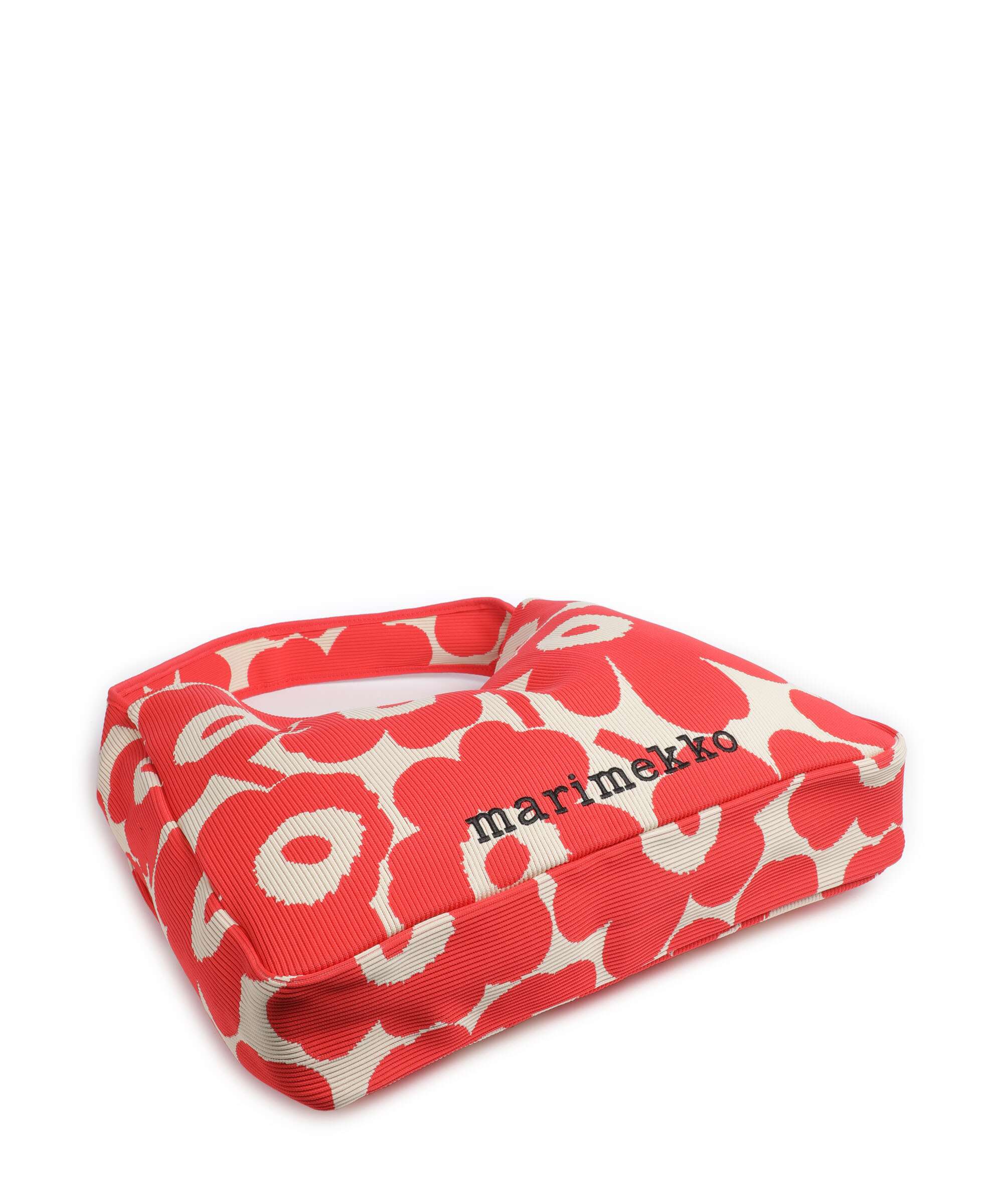 Marimekko Knitted Unikko Hobo tas pink/beige - Image 4