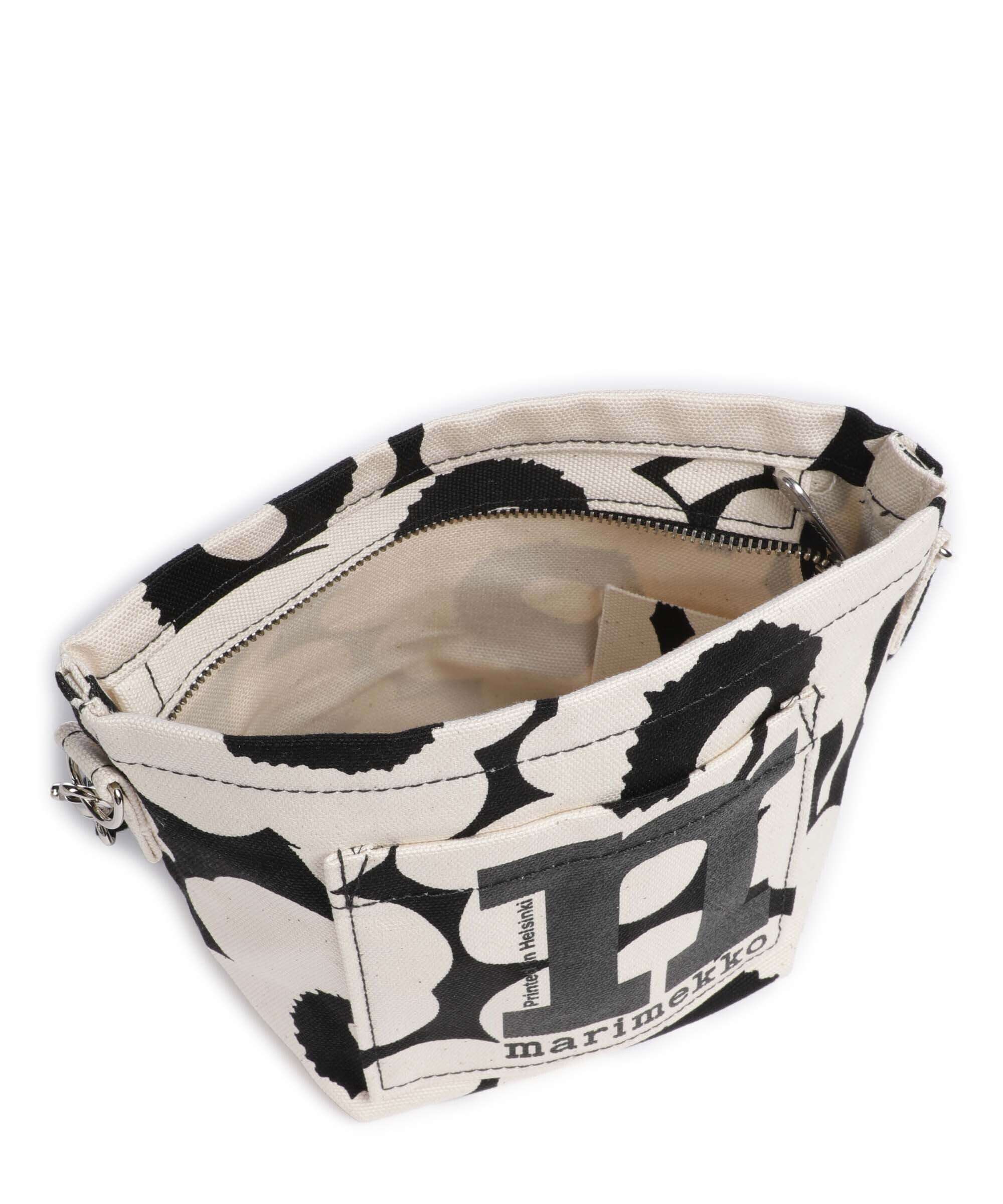 Marimekko Mono Unikko Mini Crossbody tas cotton/black - Image 6