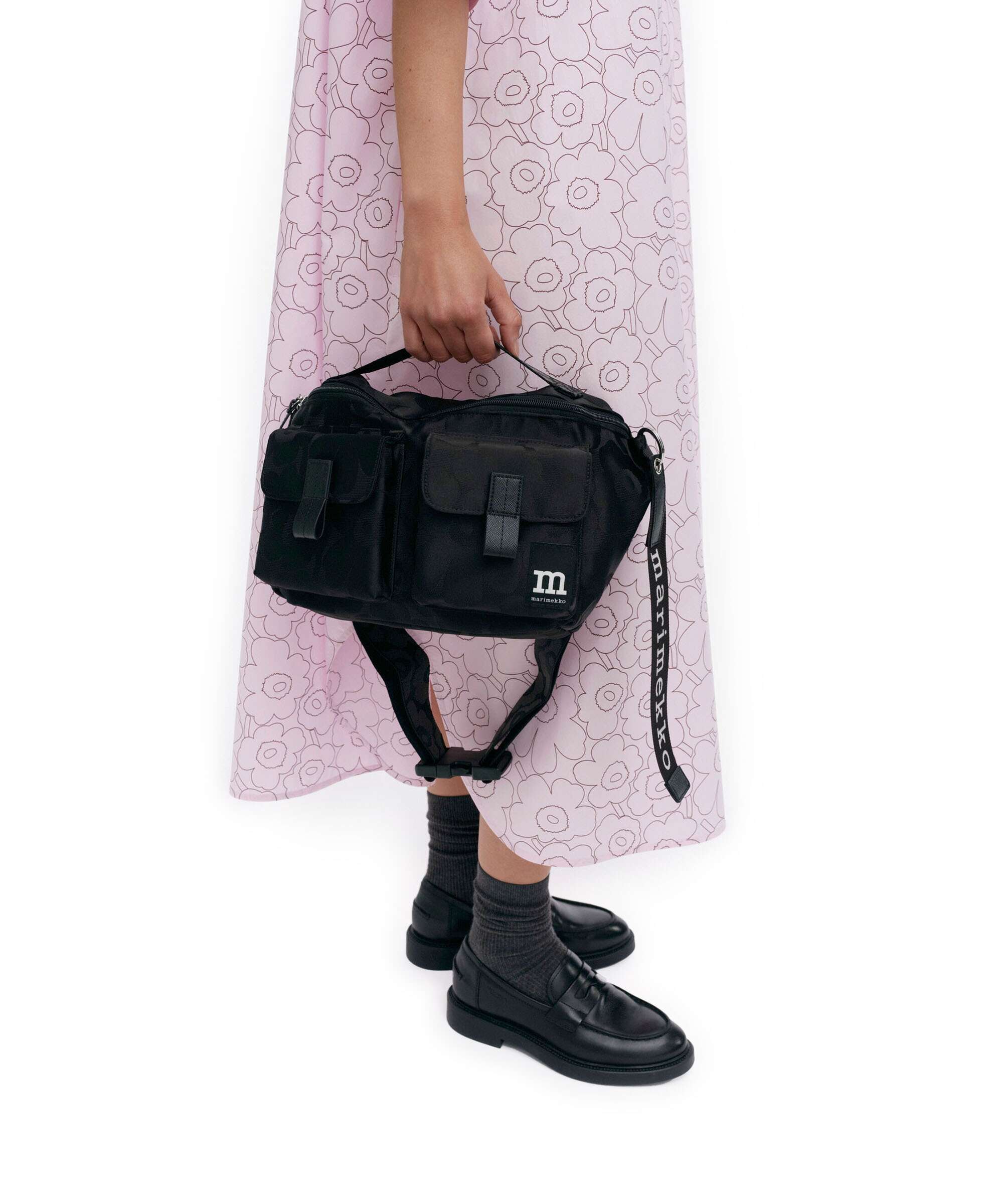 Marimekko Unikko M Crossbody tas black - Image 3