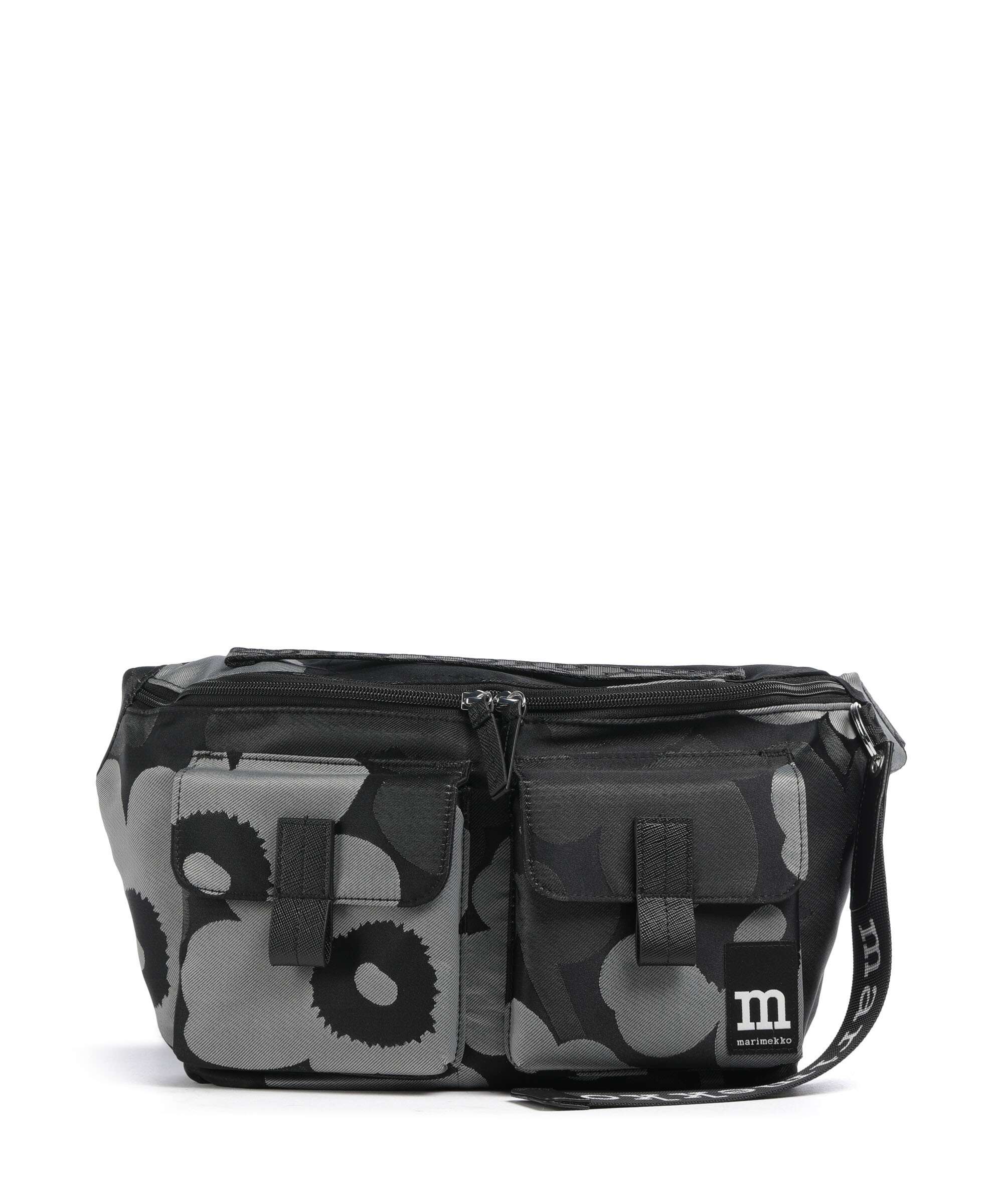 Marimekko Unikko M Crossbody tas grey/dark grey/black