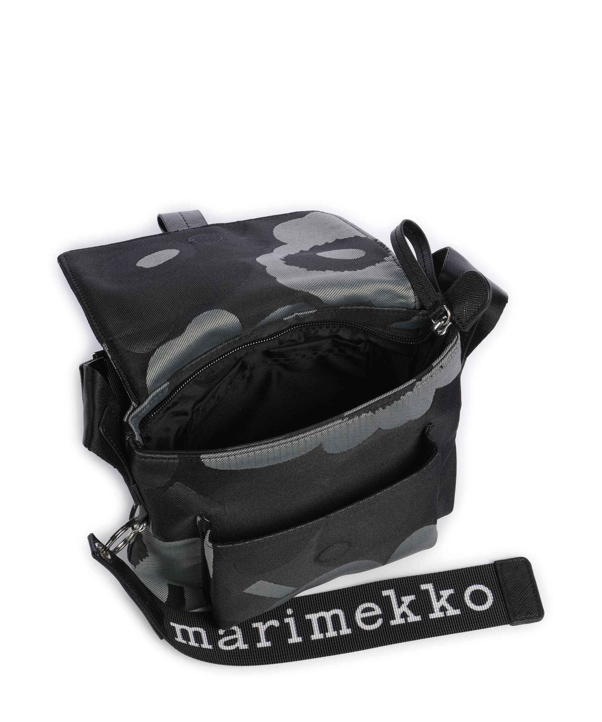 Marimekko Unikko Mini Crossbody tas grey/dark grey/black - Image 5
