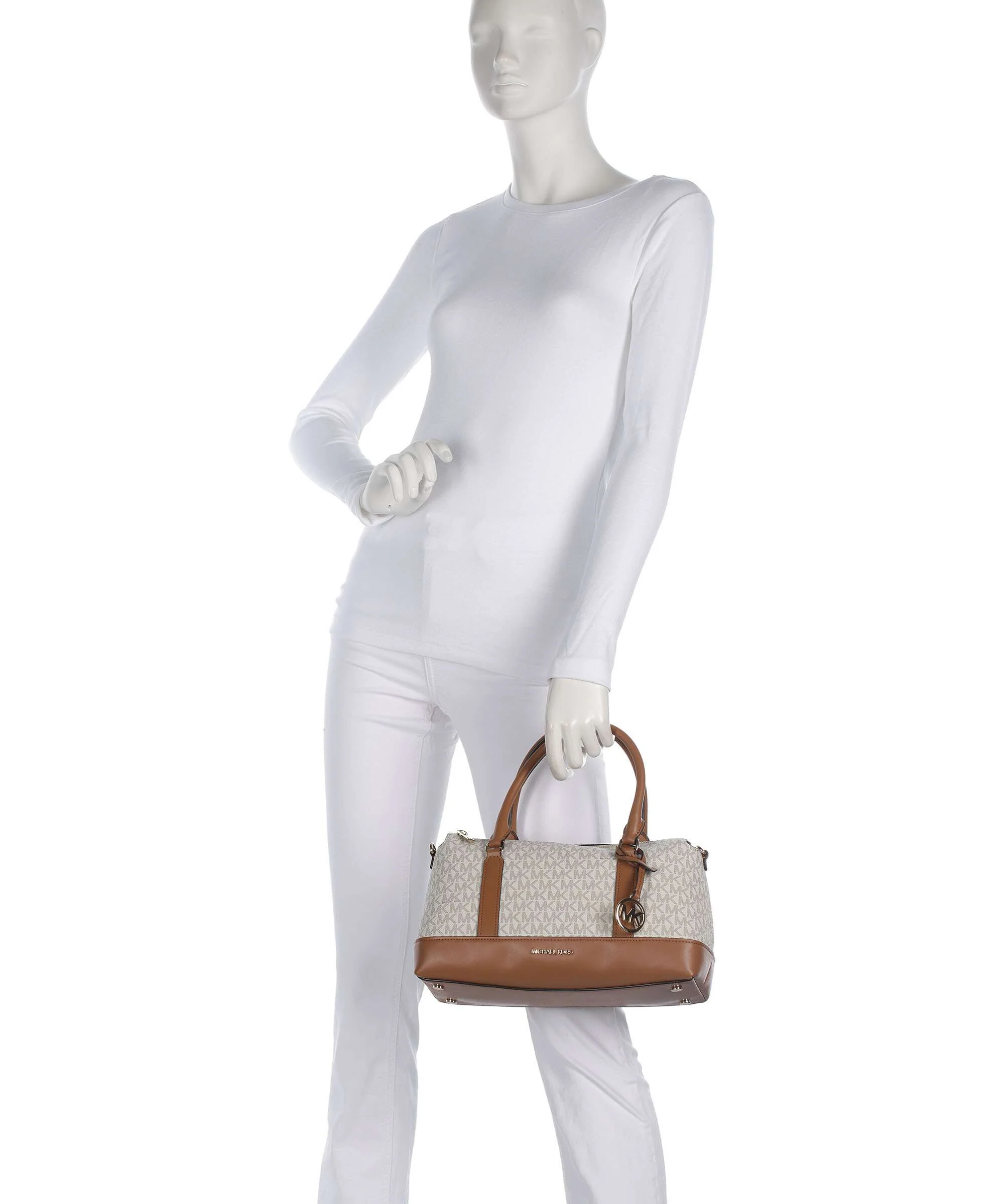 Michael Kors Andie Medium Handtas vanilla/acorn - Image 3