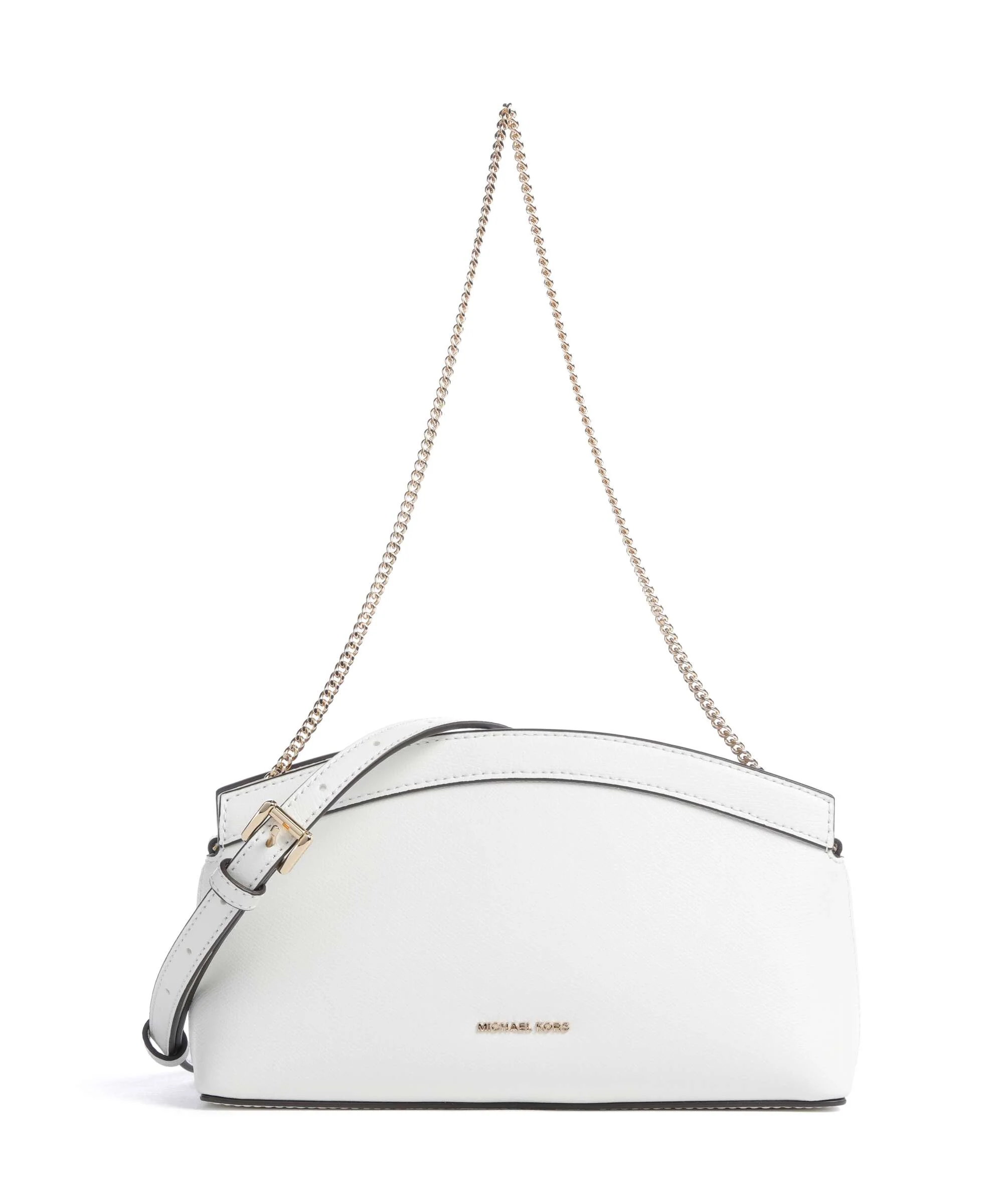 Michael Kors Athena Dome Chain Small Schoudertas optic white