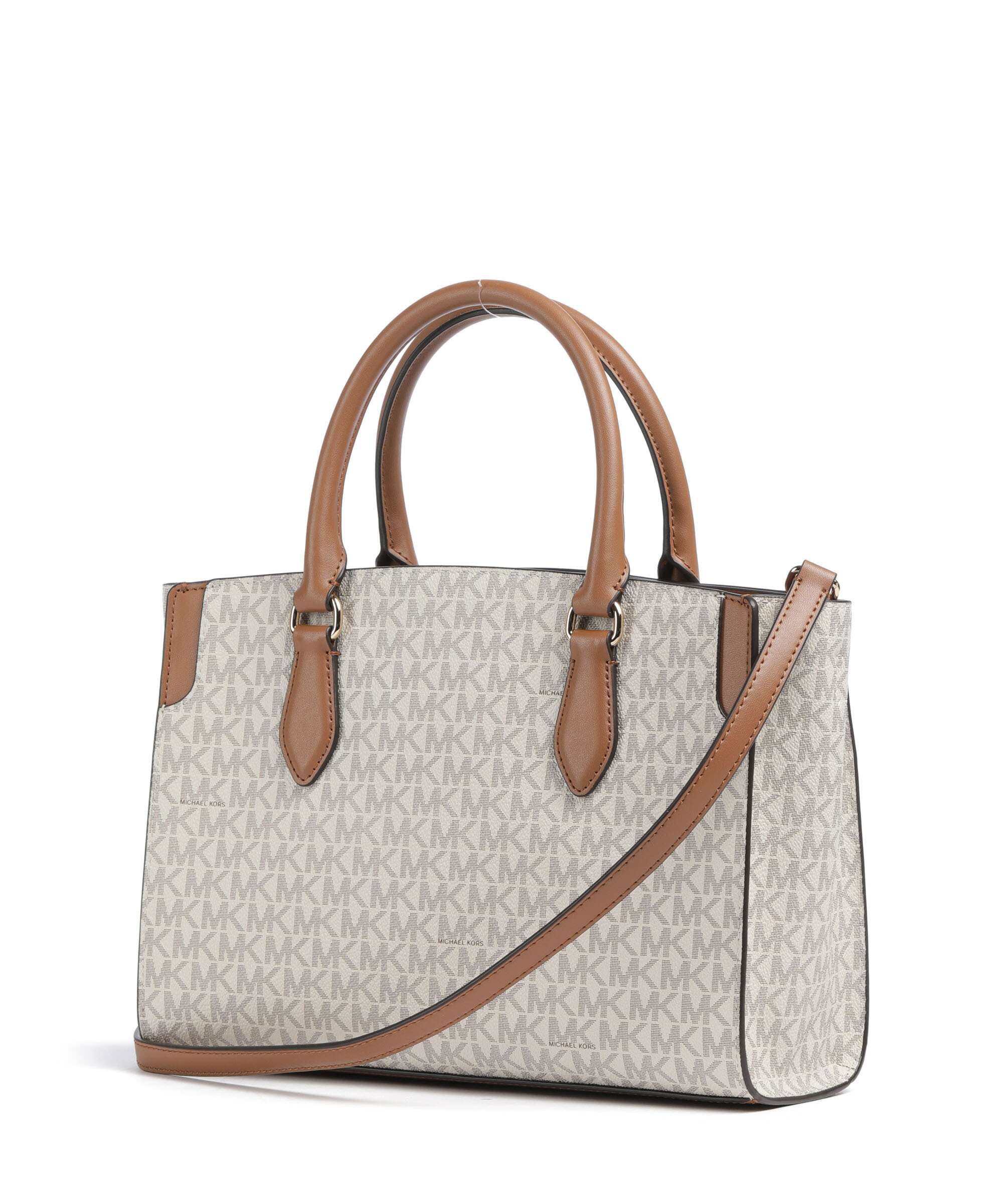 Michael Kors Becca Medium Handtas vanilla/acorn - Image 2