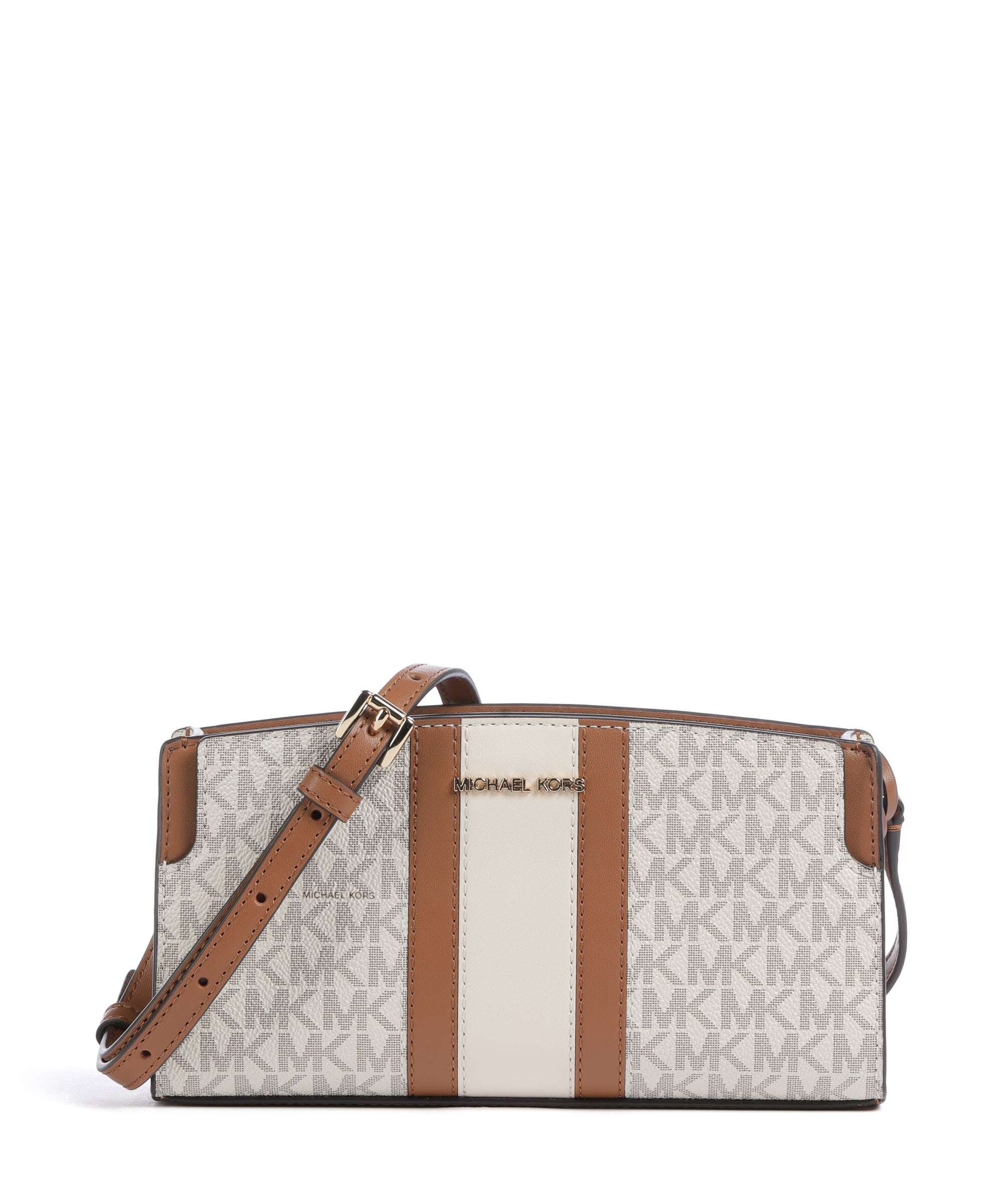 Michael Kors Becca Small Crossbody tas vanilla/acorn