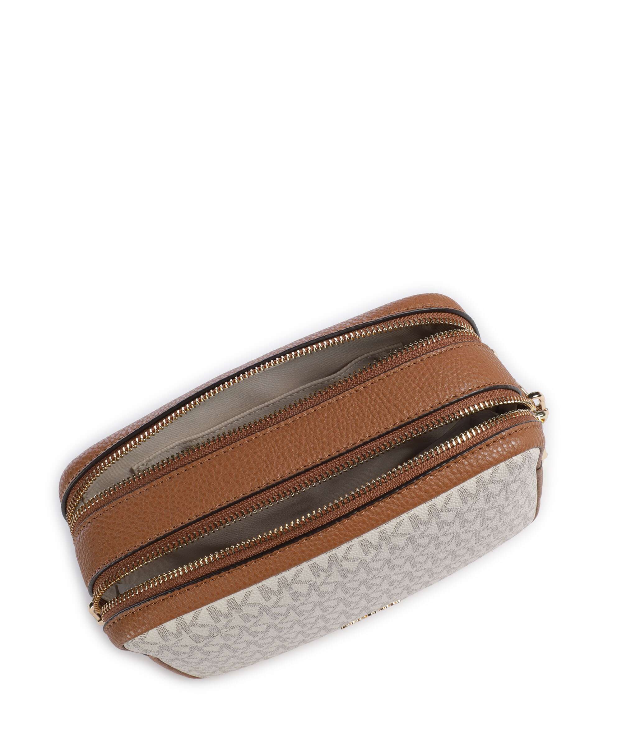 Michael Kors Bryant Medium Crossbody tas vanilla/acorn - Image 6