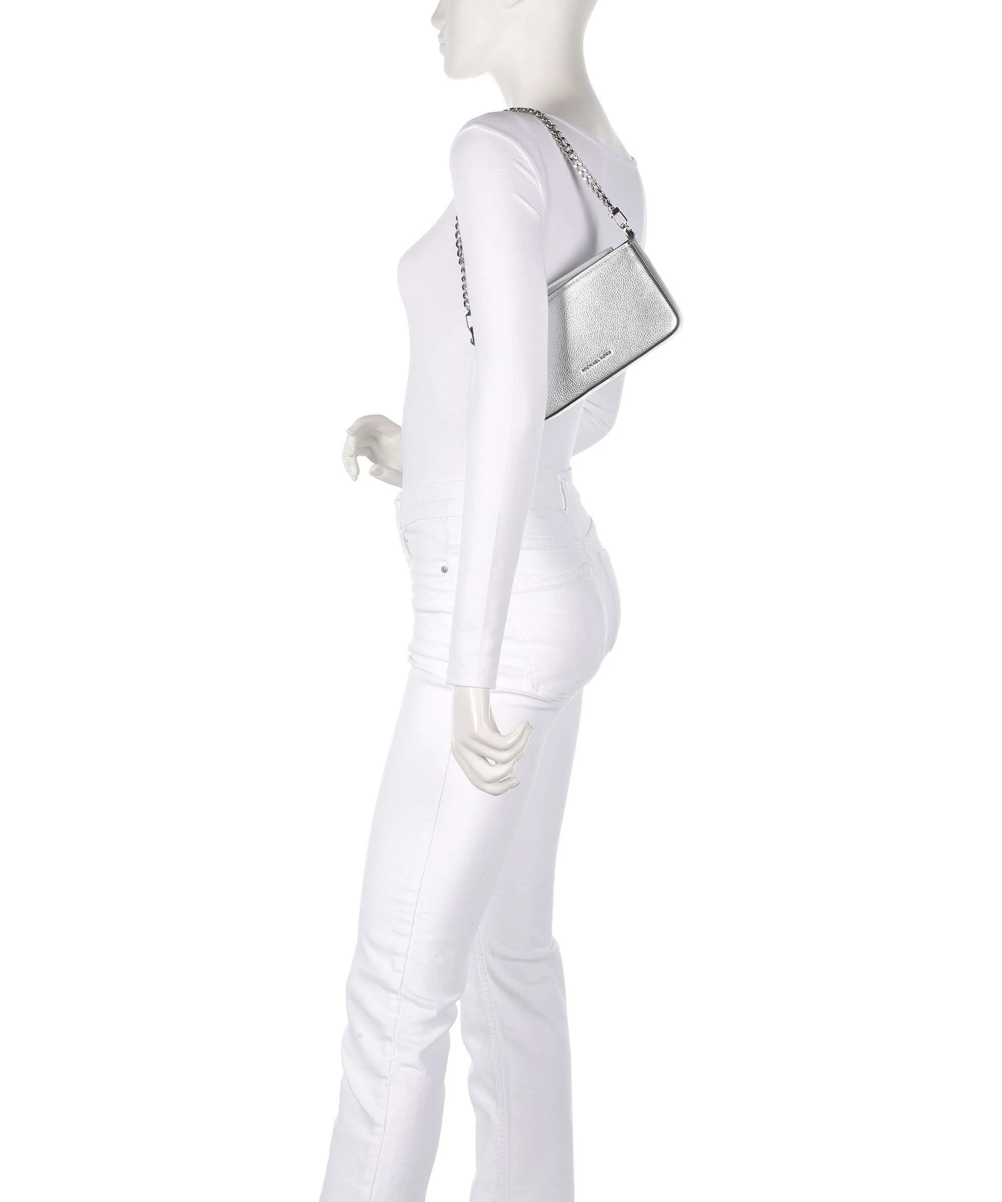 Michael Kors Bryant Small Schoudertas silver - Image 3