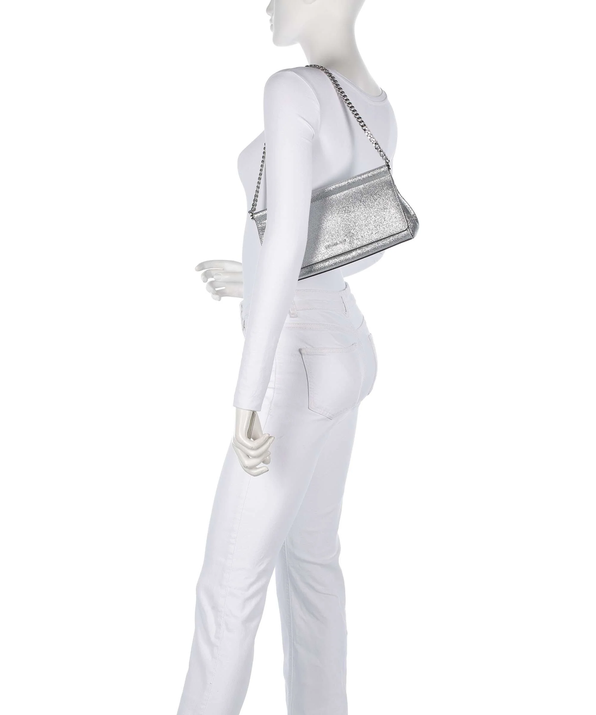 Michael Kors Carmine Crossbody tas silver - Image 3