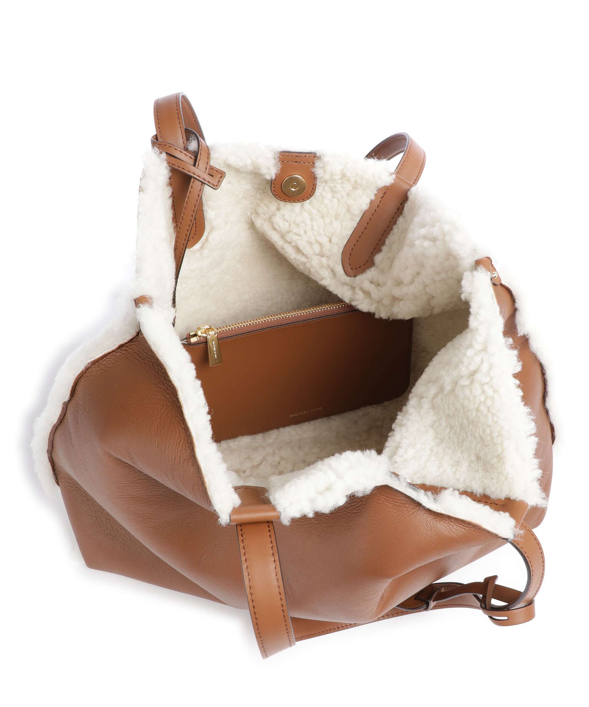 Michael Kors Eliza Boodschappentas natural/luggage - Image 6