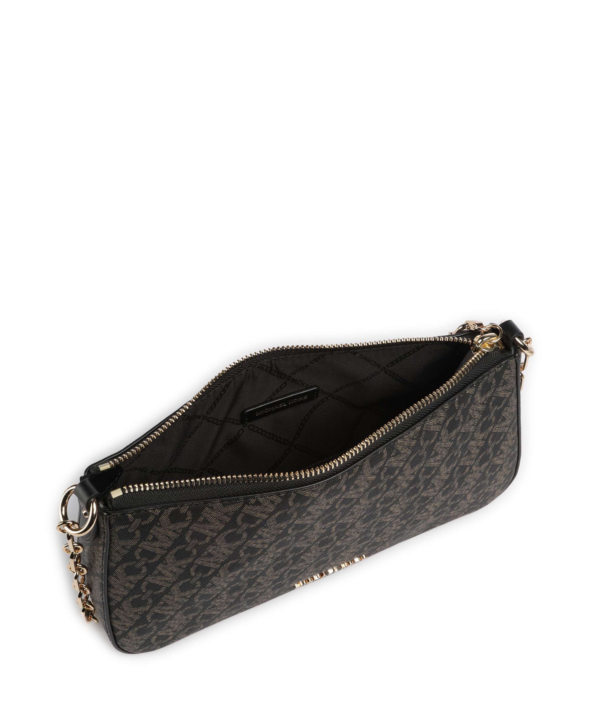 Michael Kors Empire Schoudertas black/pale gold - Image 6