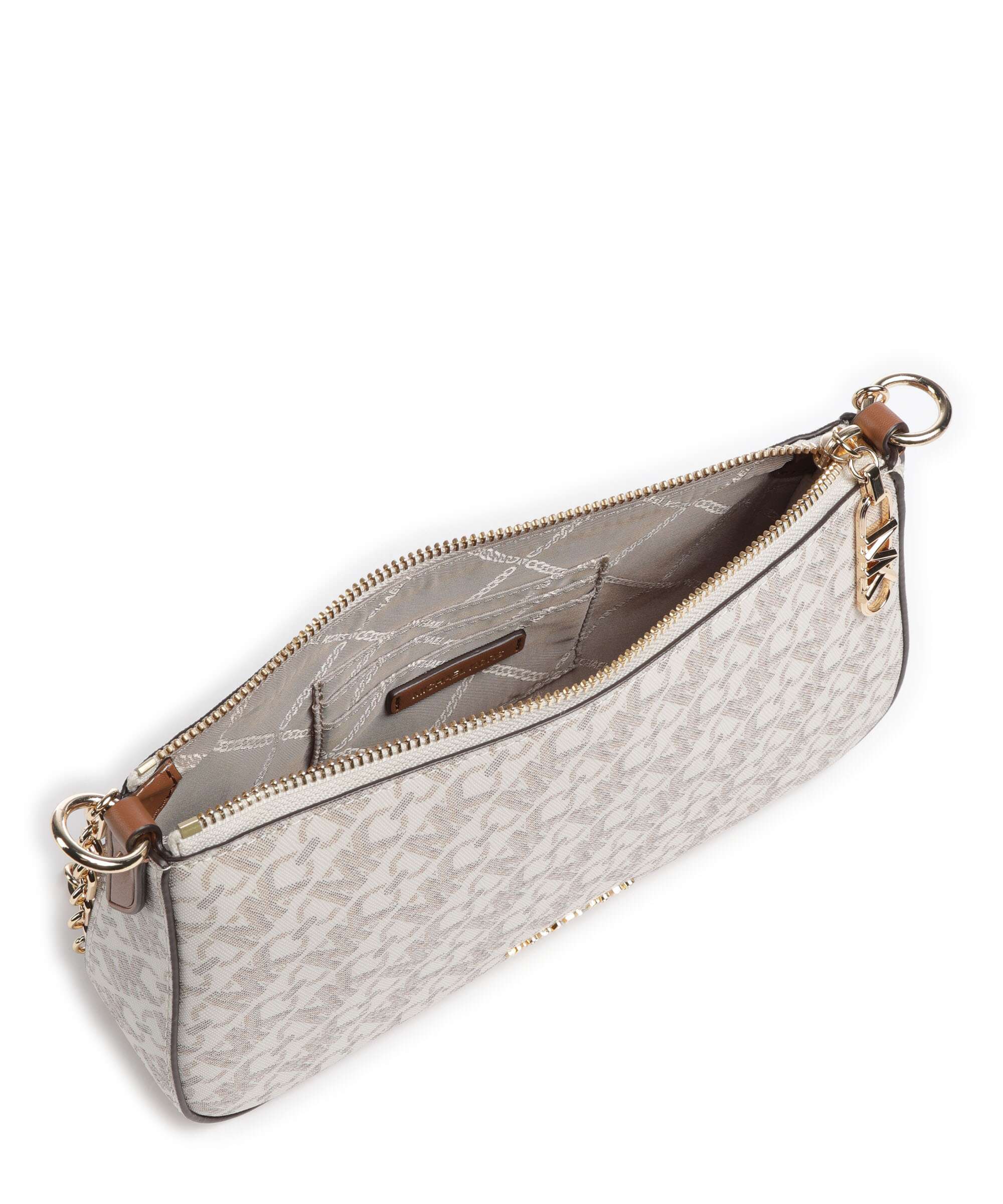 Michael Kors Empire Schoudertas vanilla/luggage - Image 6