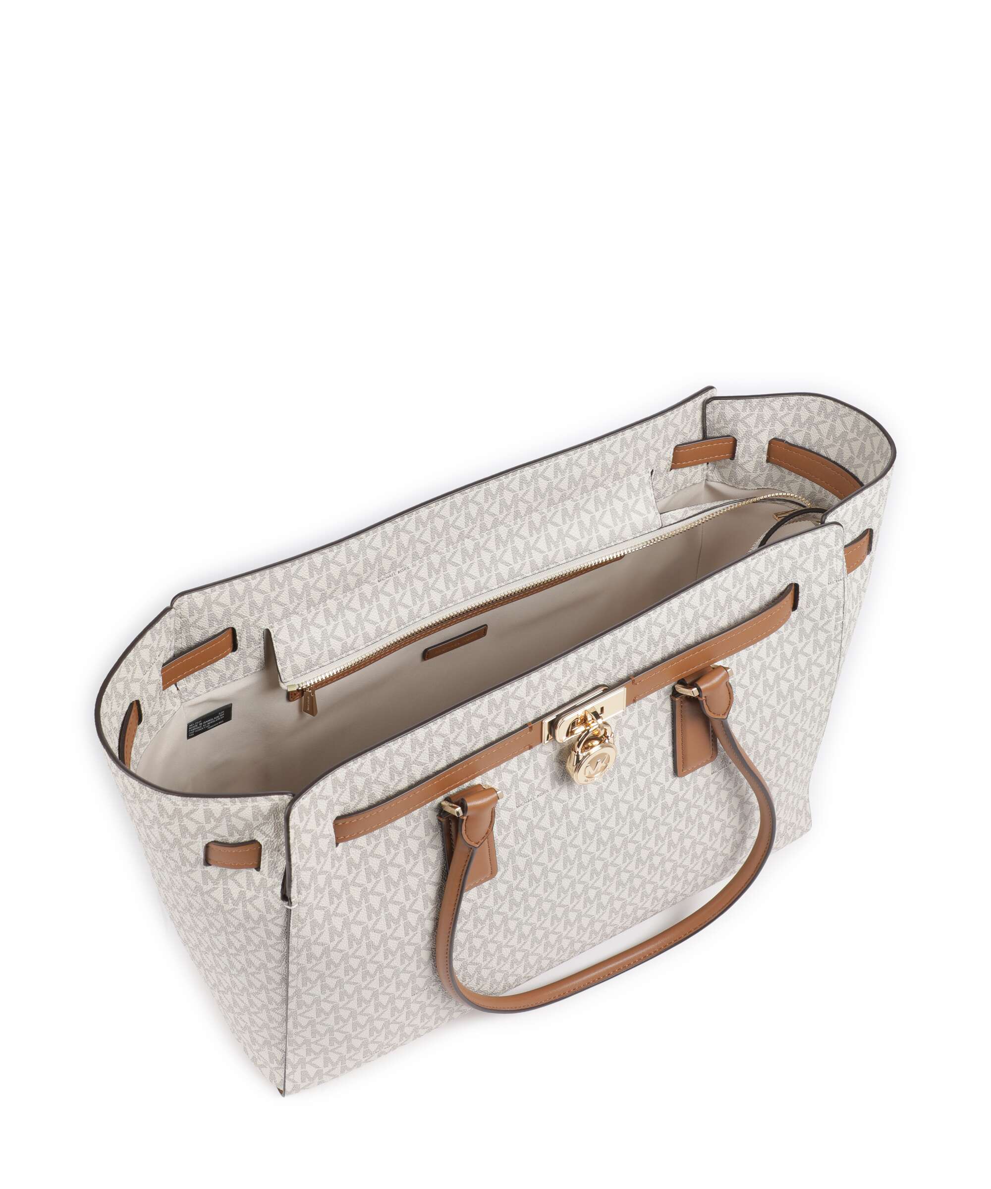 Michael Kors Hamilton Moderne Large Boodschappentas vanilla/acorn - Image 6