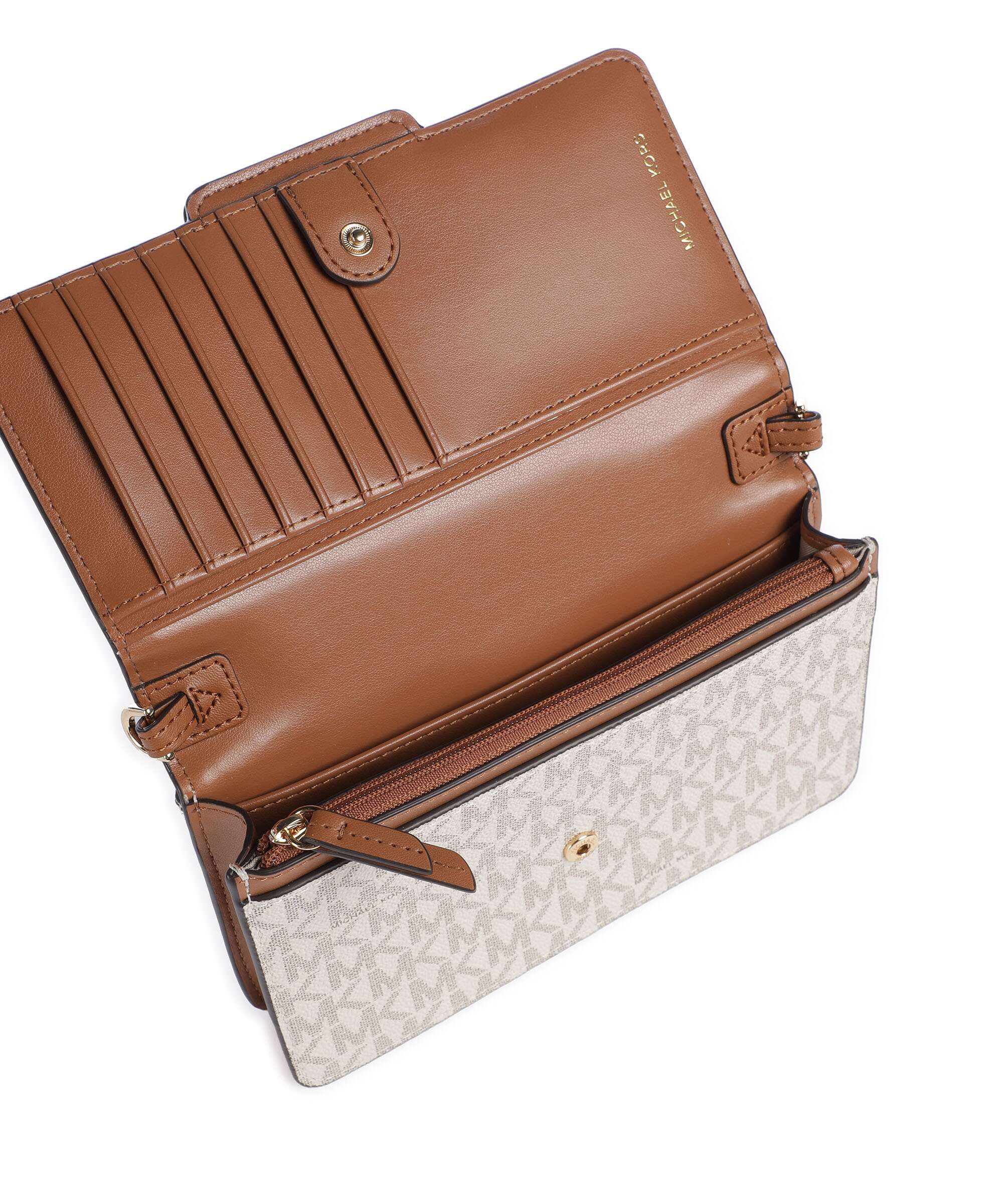 Michael Kors Heather Portemonnee vanilla/acorn - Image 4