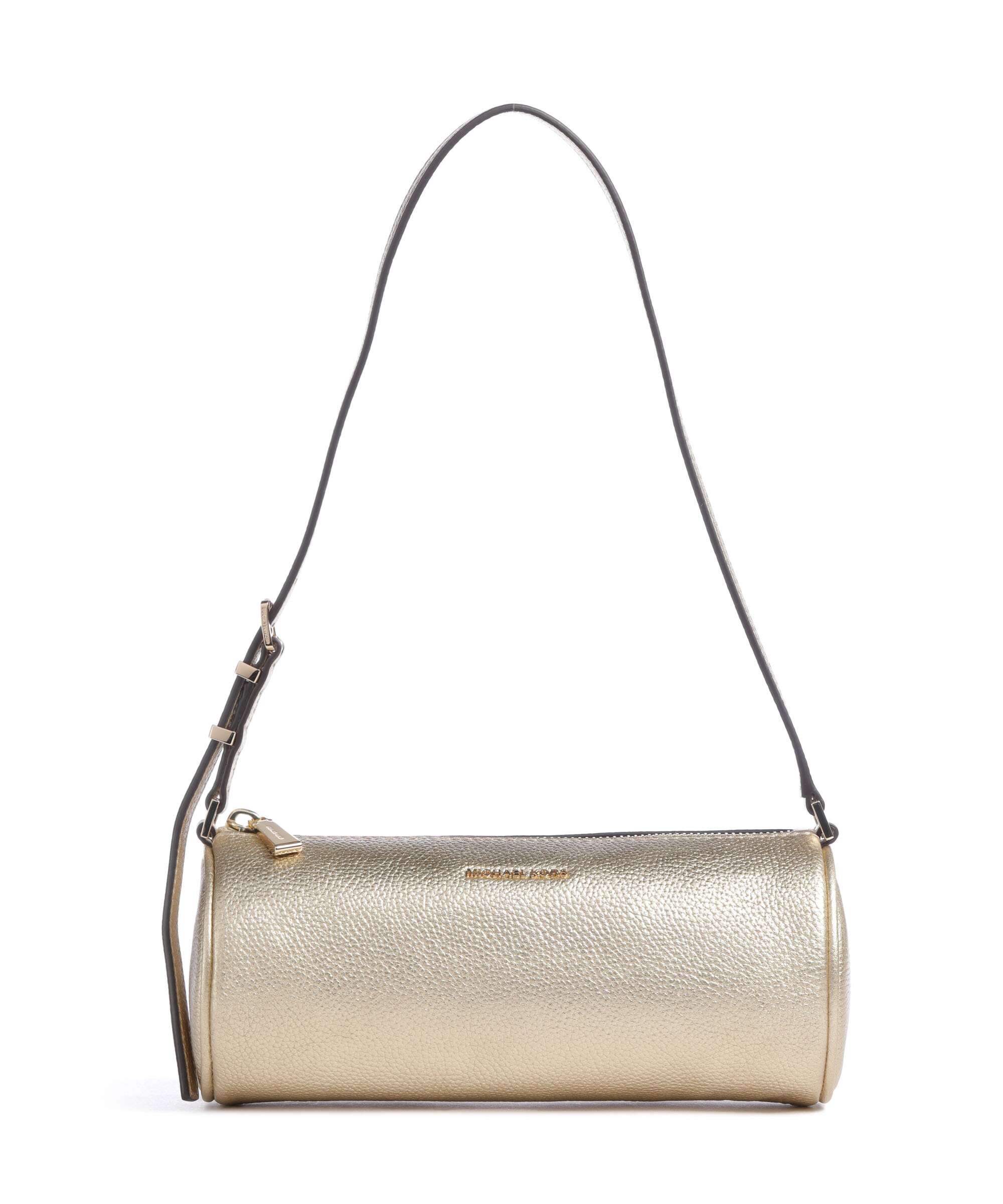 Michael Kors Izzy Small Schoudertas pale gold