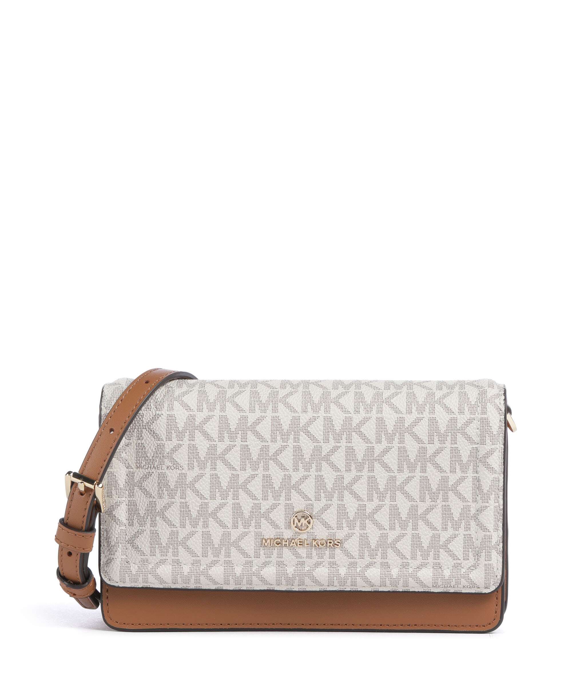 Michael Kors Jet Set Charm Crossbody tas vanilla/acorn