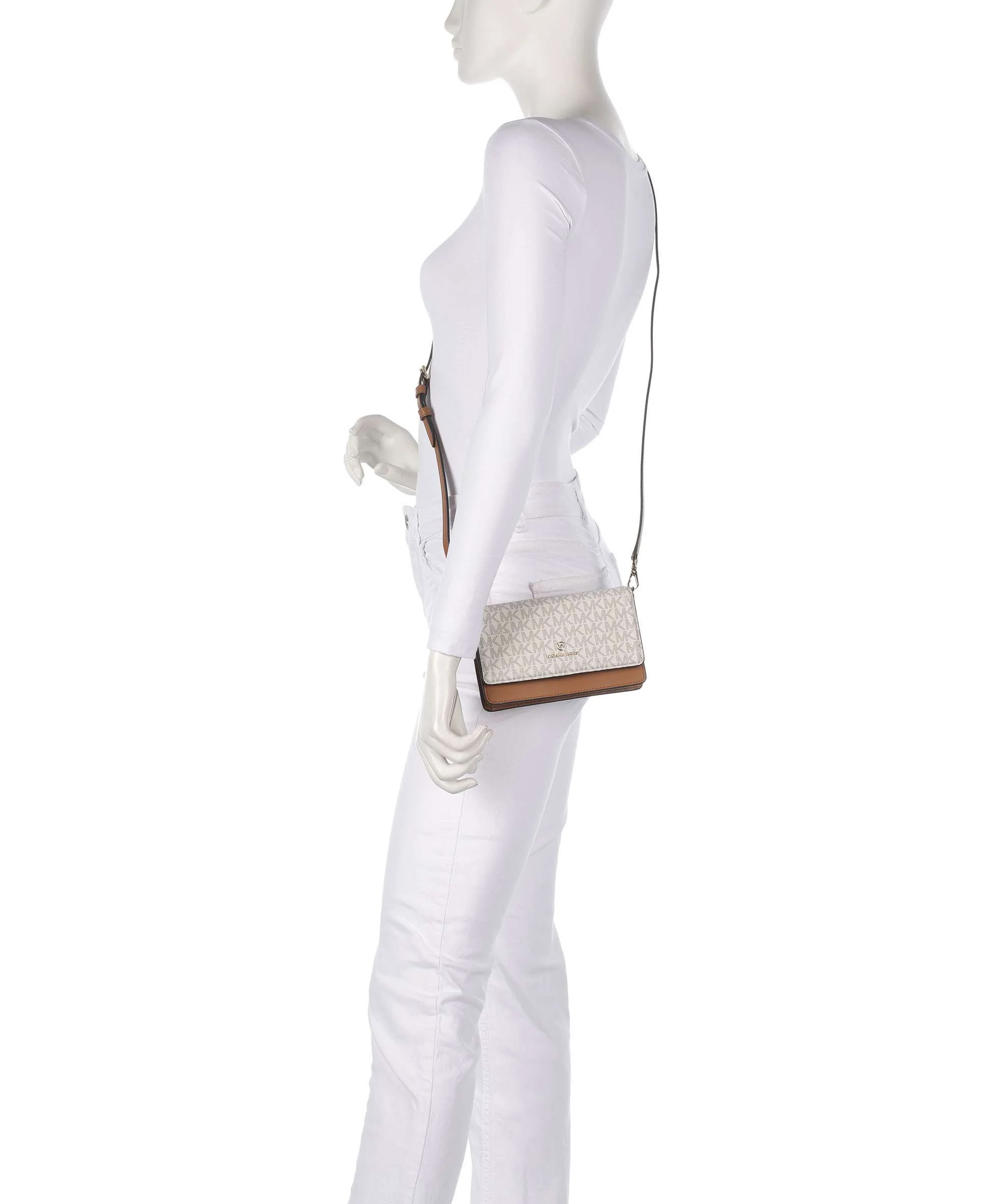 Michael Kors Jet Set Charm Crossbody tas vanilla/acorn - Image 3