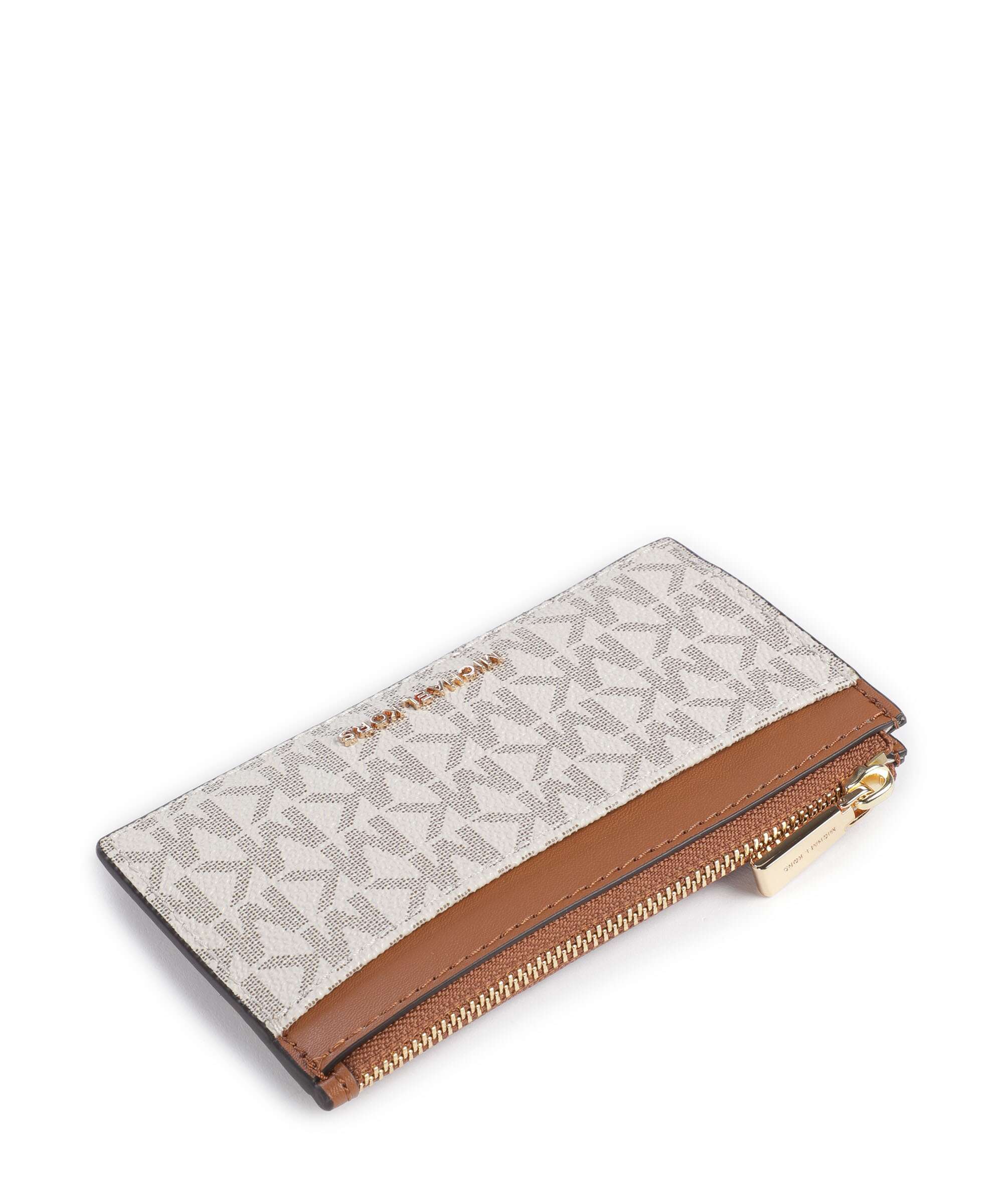 Michael Kors Jet Set Creditcardhouder vanilla/acorn - Image 3
