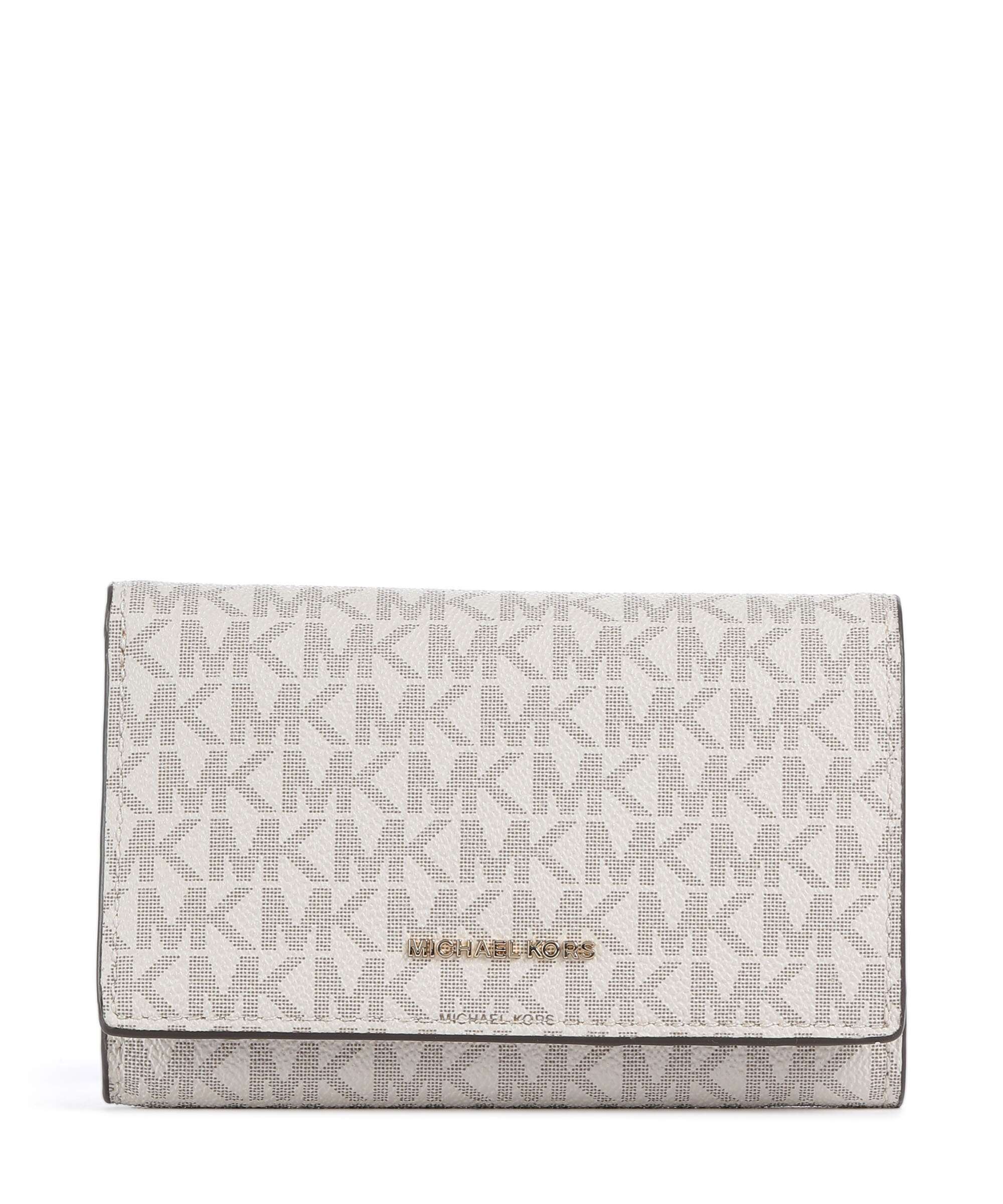 Michael Kors Jet Set Portemonnee vanilla/acorn