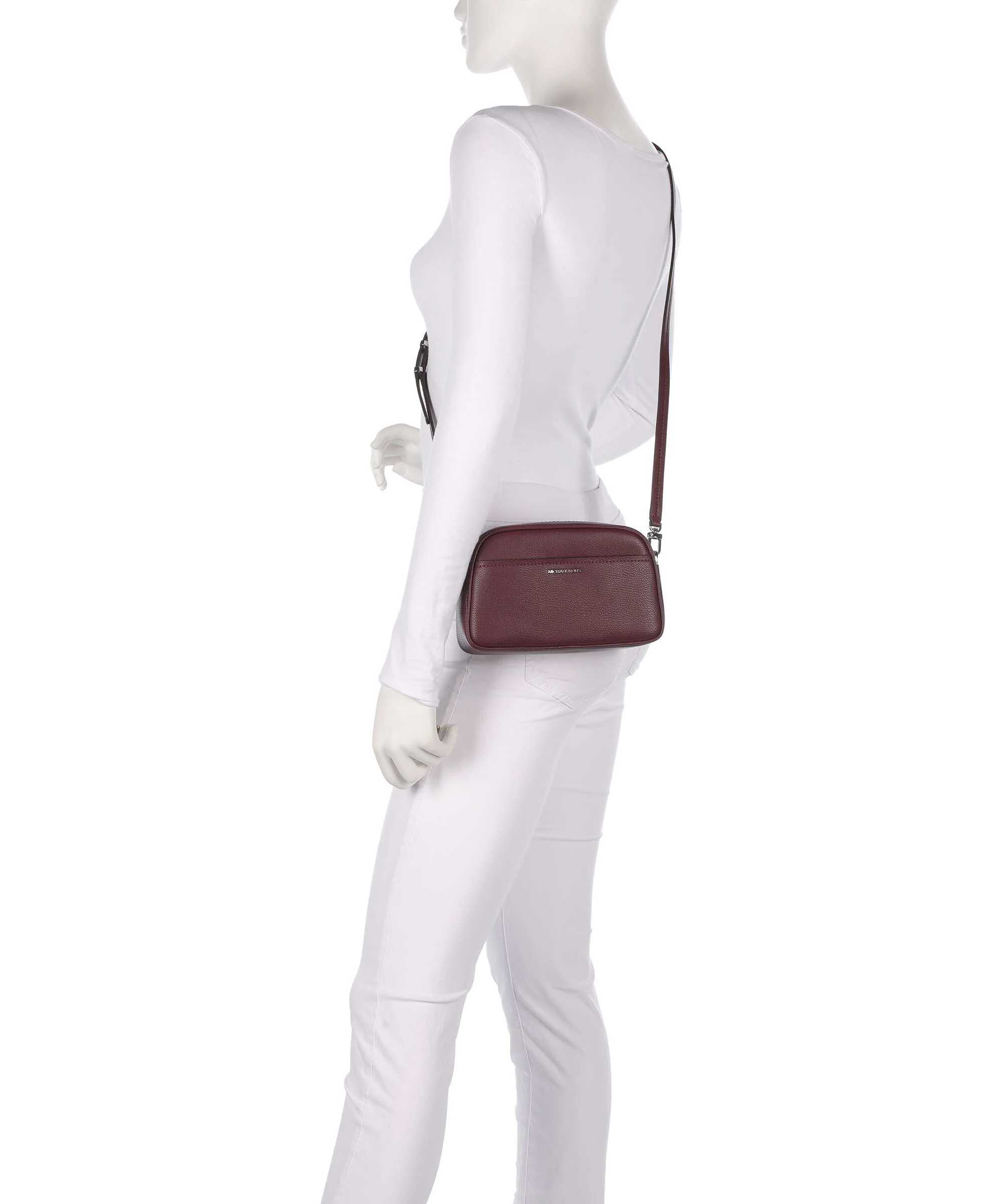 Michael Kors Jet Set Small Crossbody tas oxblood - Image 3