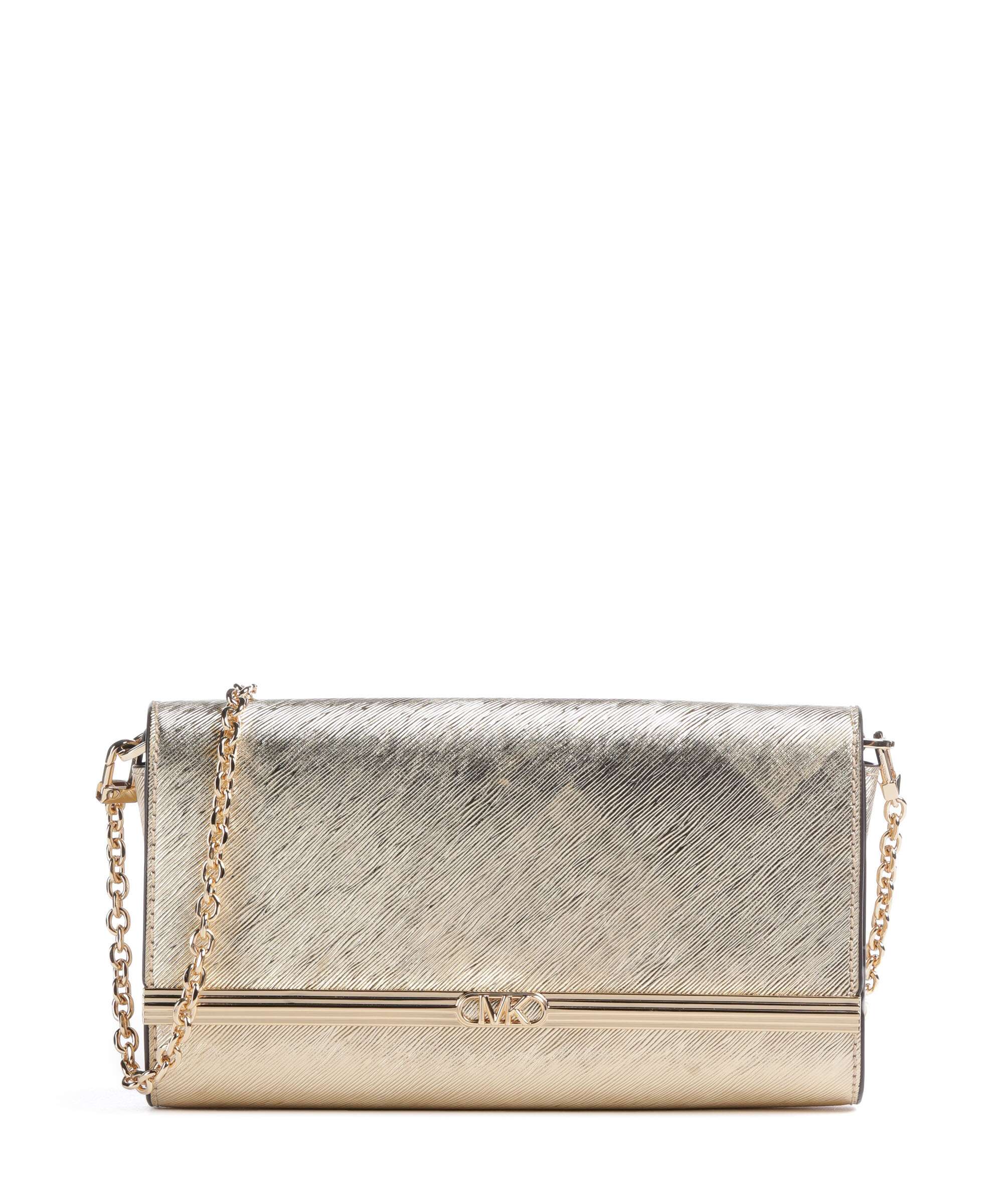 Michael Kors Mona Large Crossbody tas pale gold