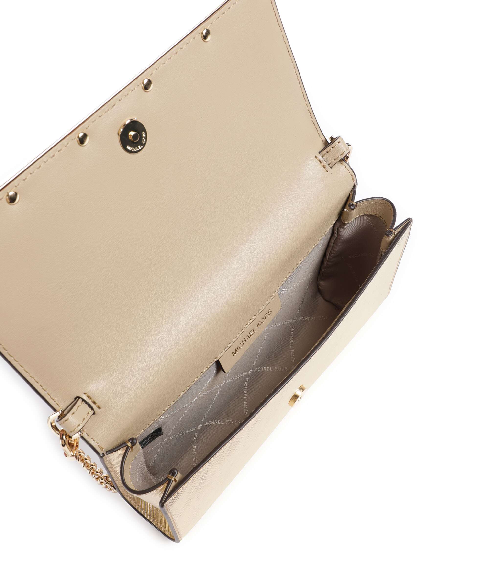 Michael Kors Mona Large Crossbody tas pale gold - Image 6