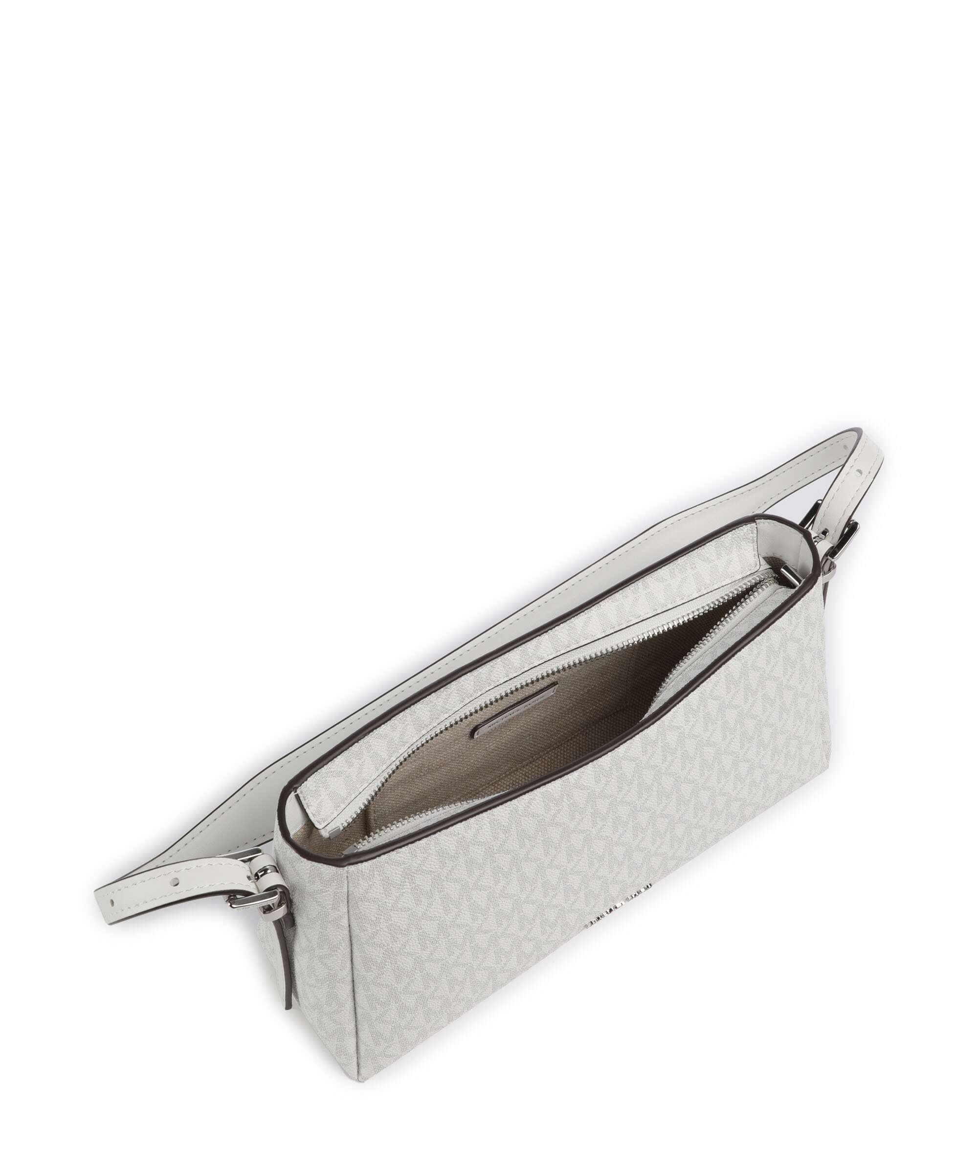 Michael Kors Moore Schoudertas optic white/alluminium - Image 6