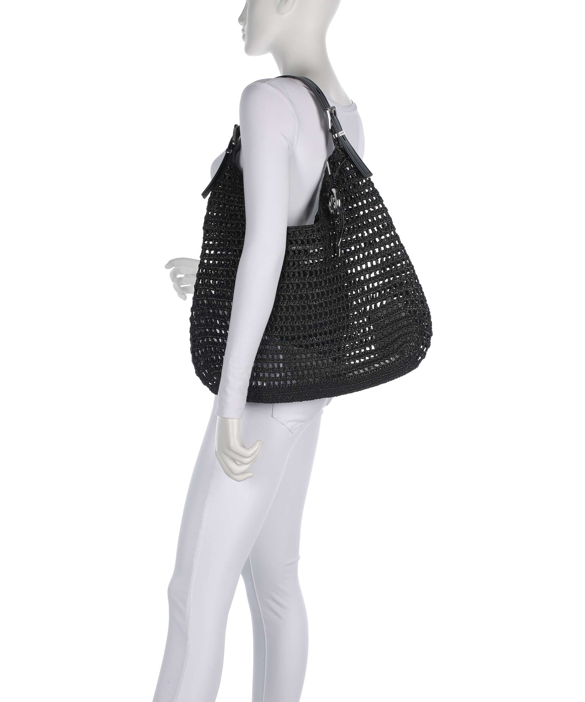 Michael Kors Nolita Large Hobo tas black/black - Image 3