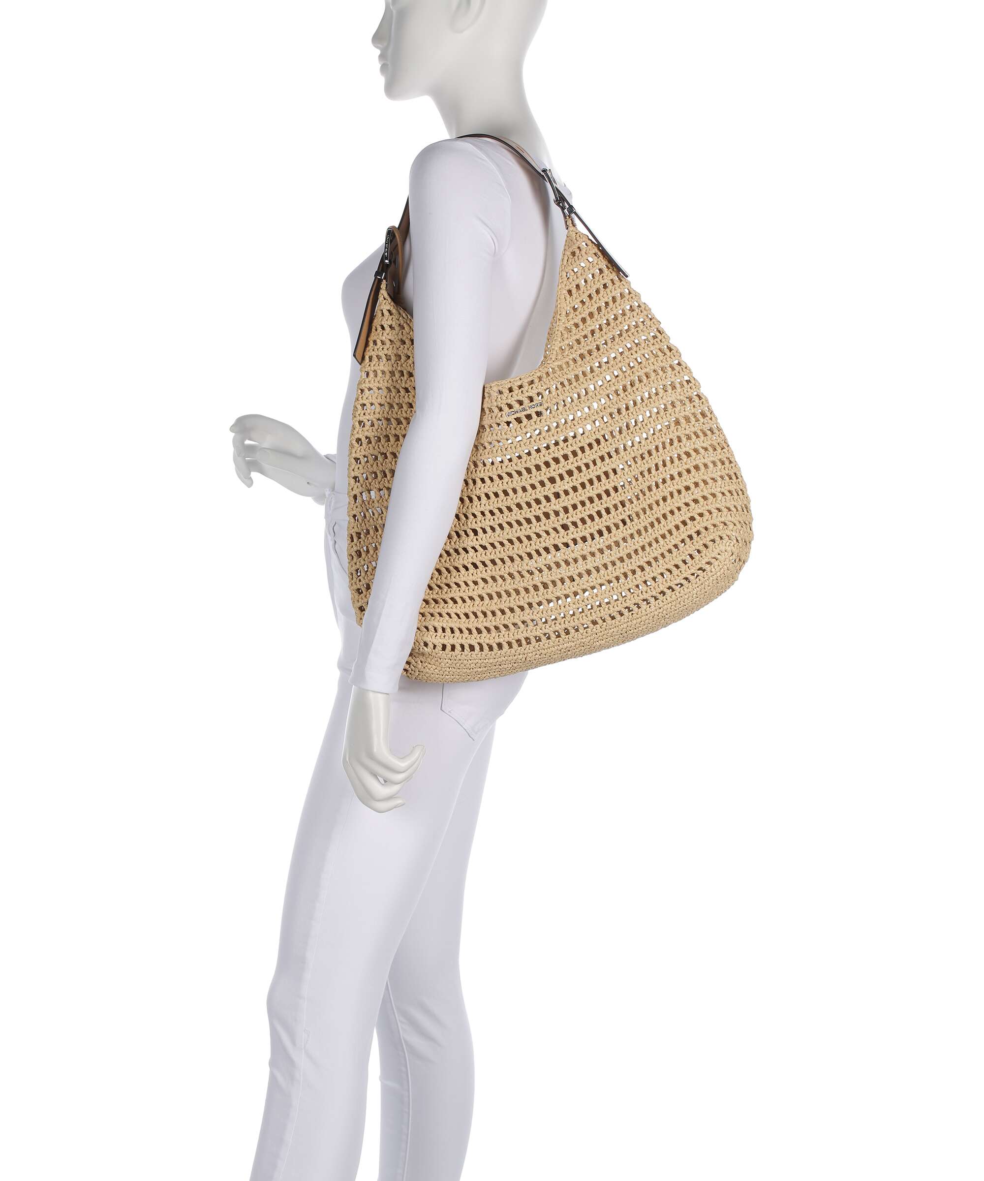 Michael Kors Nolita Large Hobo tas natural/peanut - Image 3