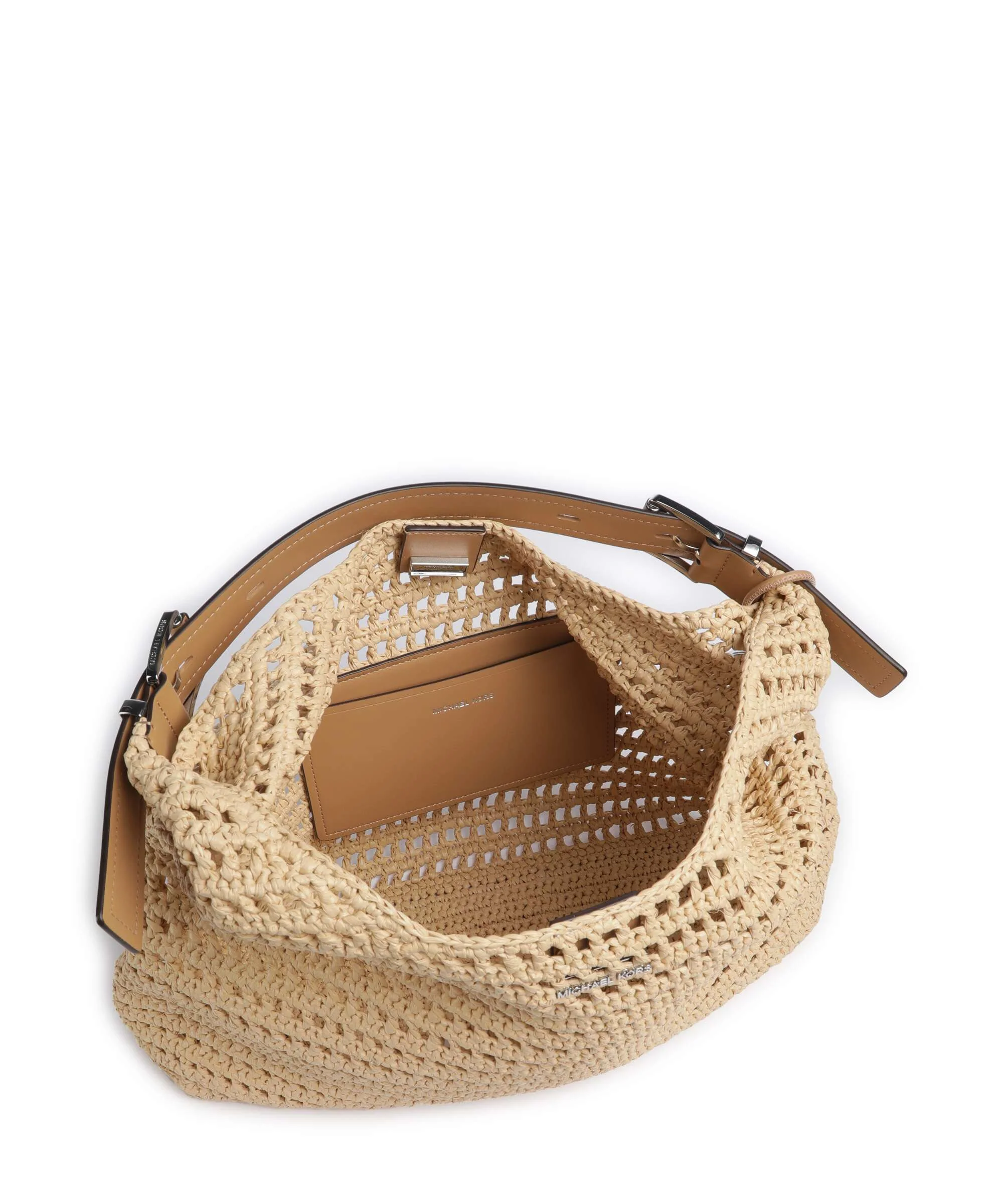 Michael Kors Nolita Large Hobo tas natural/peanut - Image 6