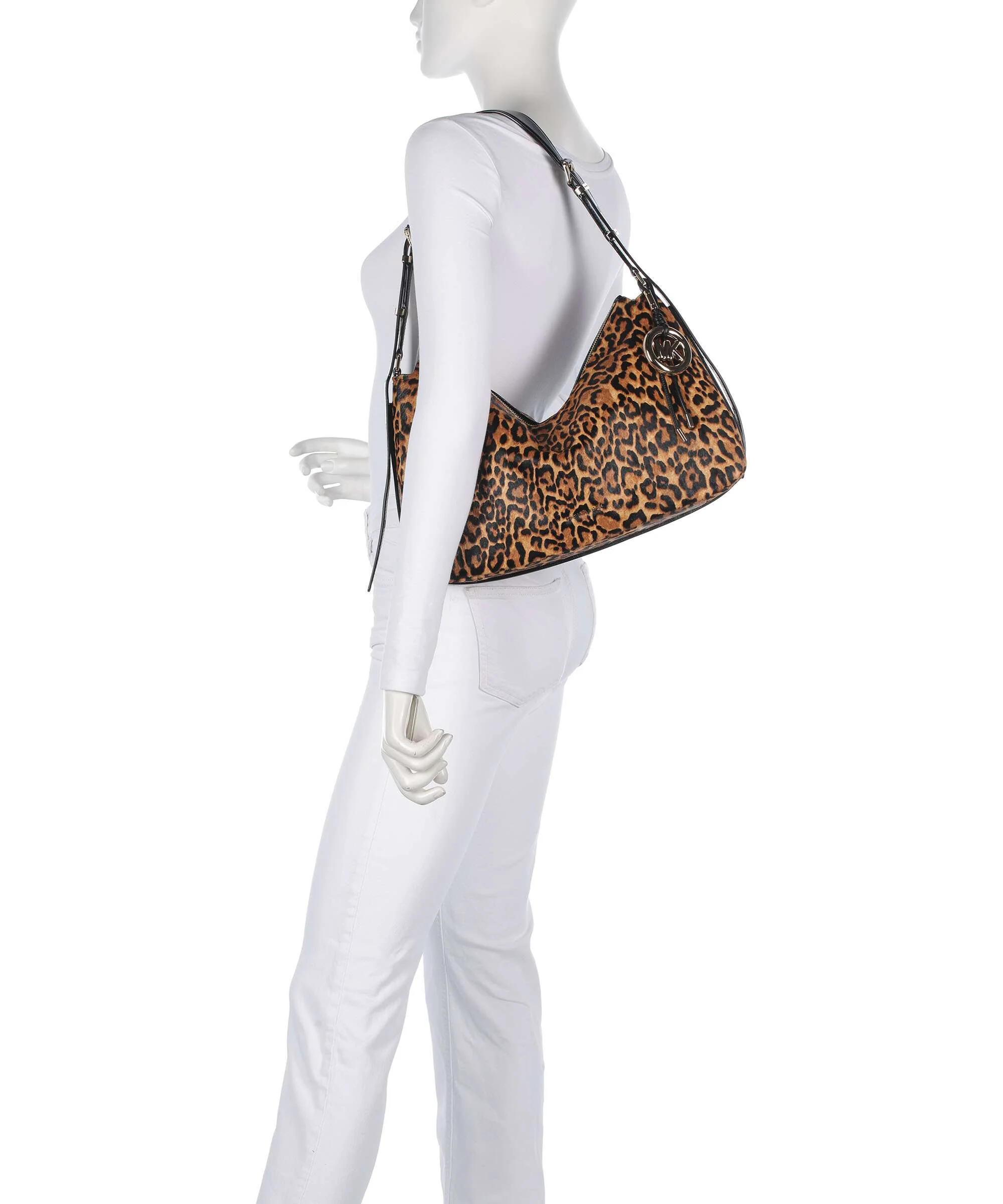 Michael Kors Nolita Medium Hobo tas mari gold - Image 3
