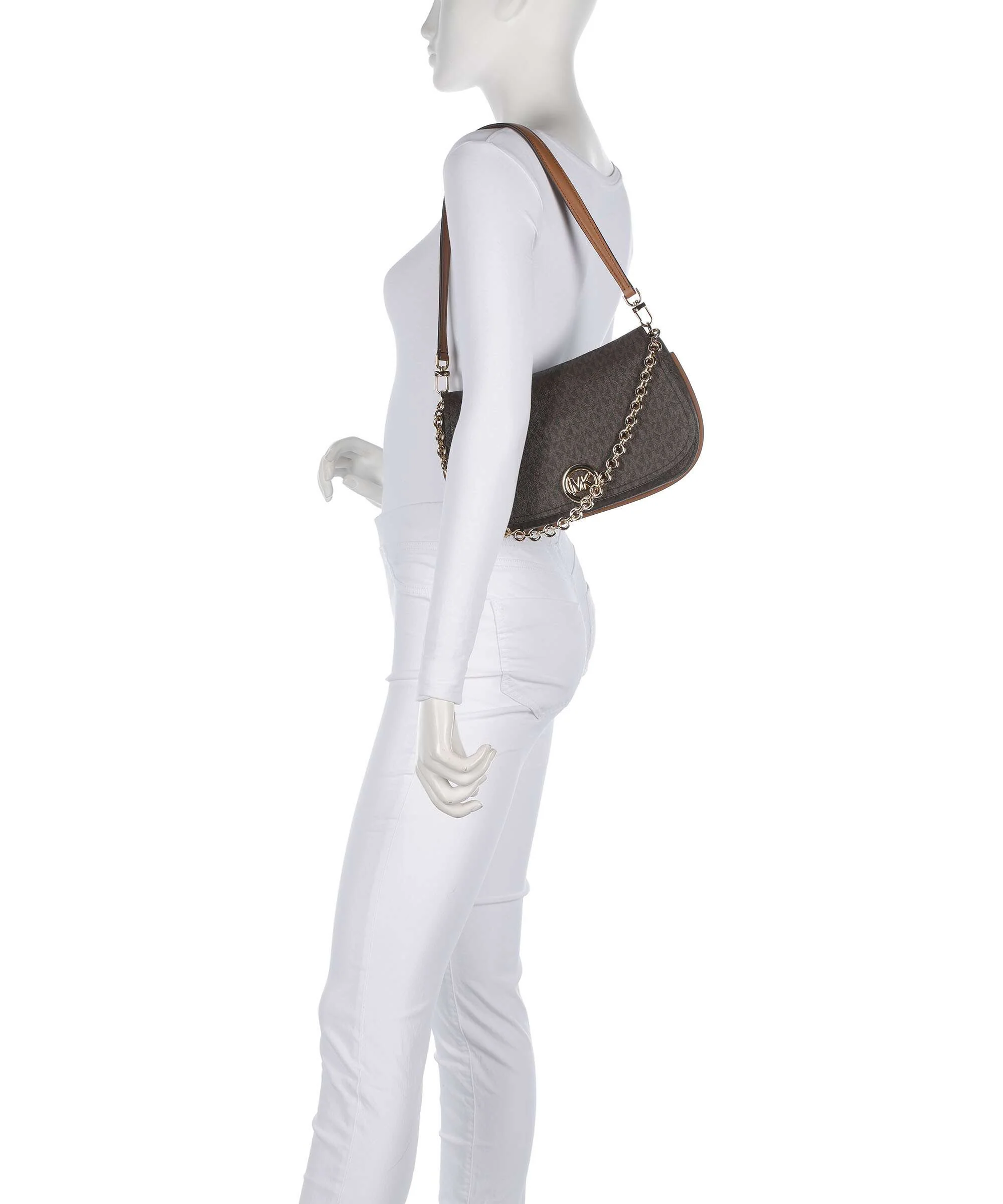 Michael Kors Nolita Medium Schoudertas brown/acorn - Image 3