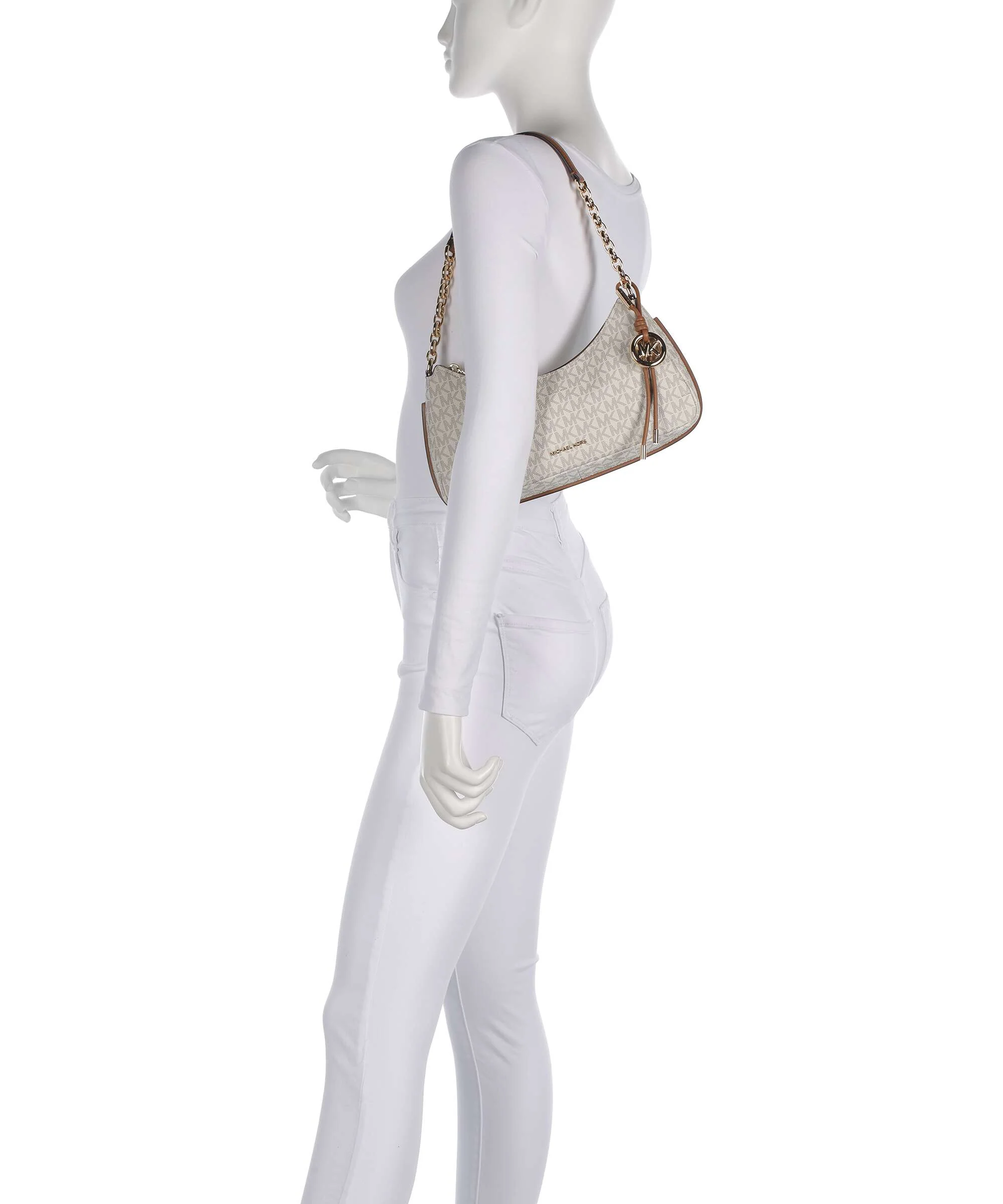 Michael Kors Nolita Medium Schoudertas vanilla/acrn - Image 3