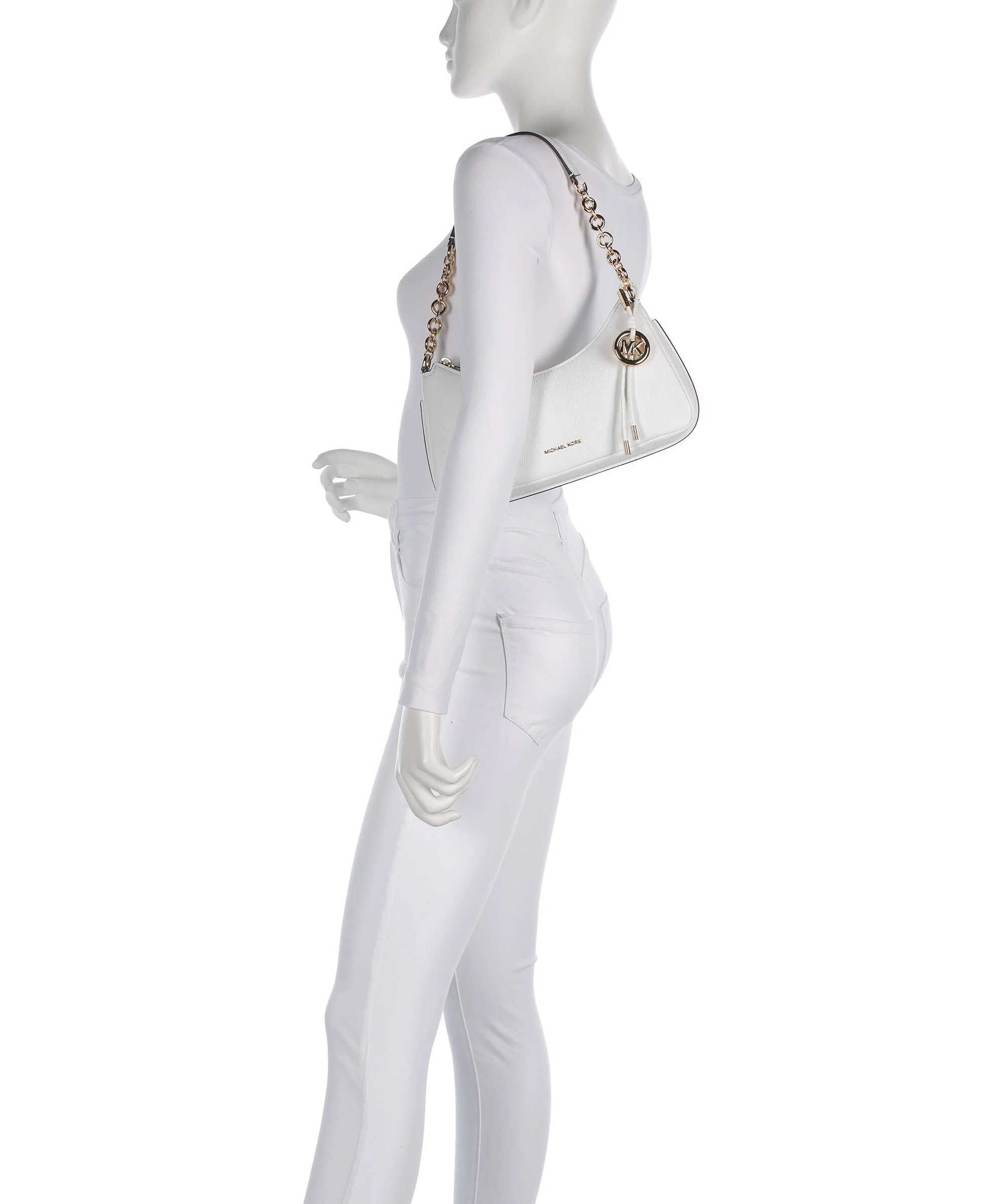 Michael Kors Nolita Medium Schoudertas optic white - Image 3