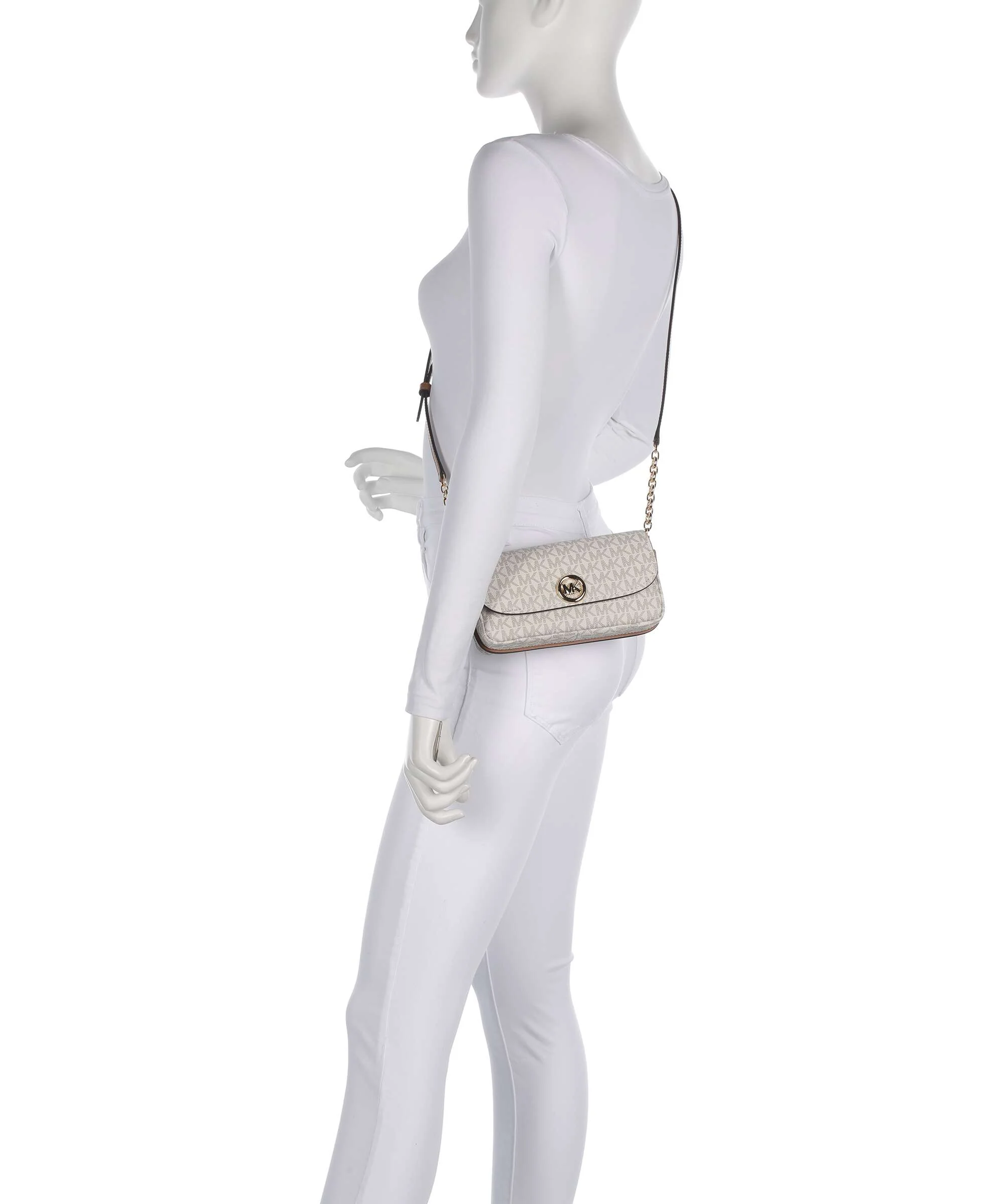 Michael Kors Nolita Small Crossbody tas vanilla/acrn - Image 3