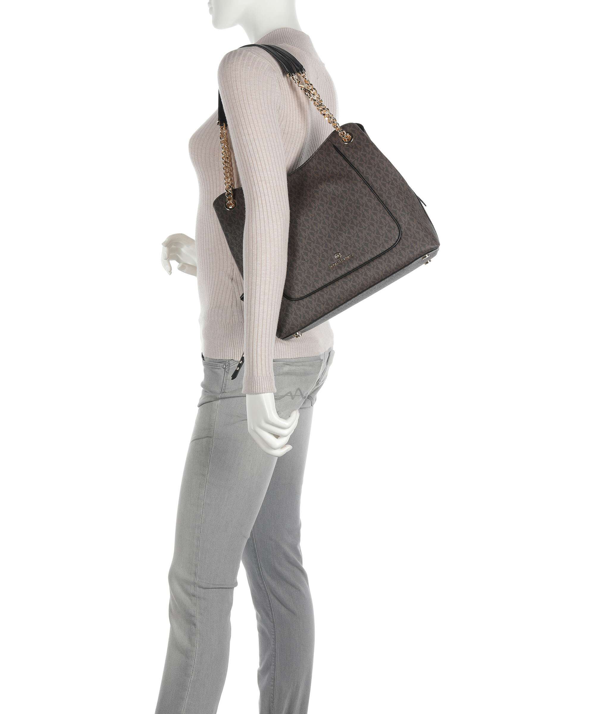Michael Kors Piper Hobo tas brown/black - Image 3