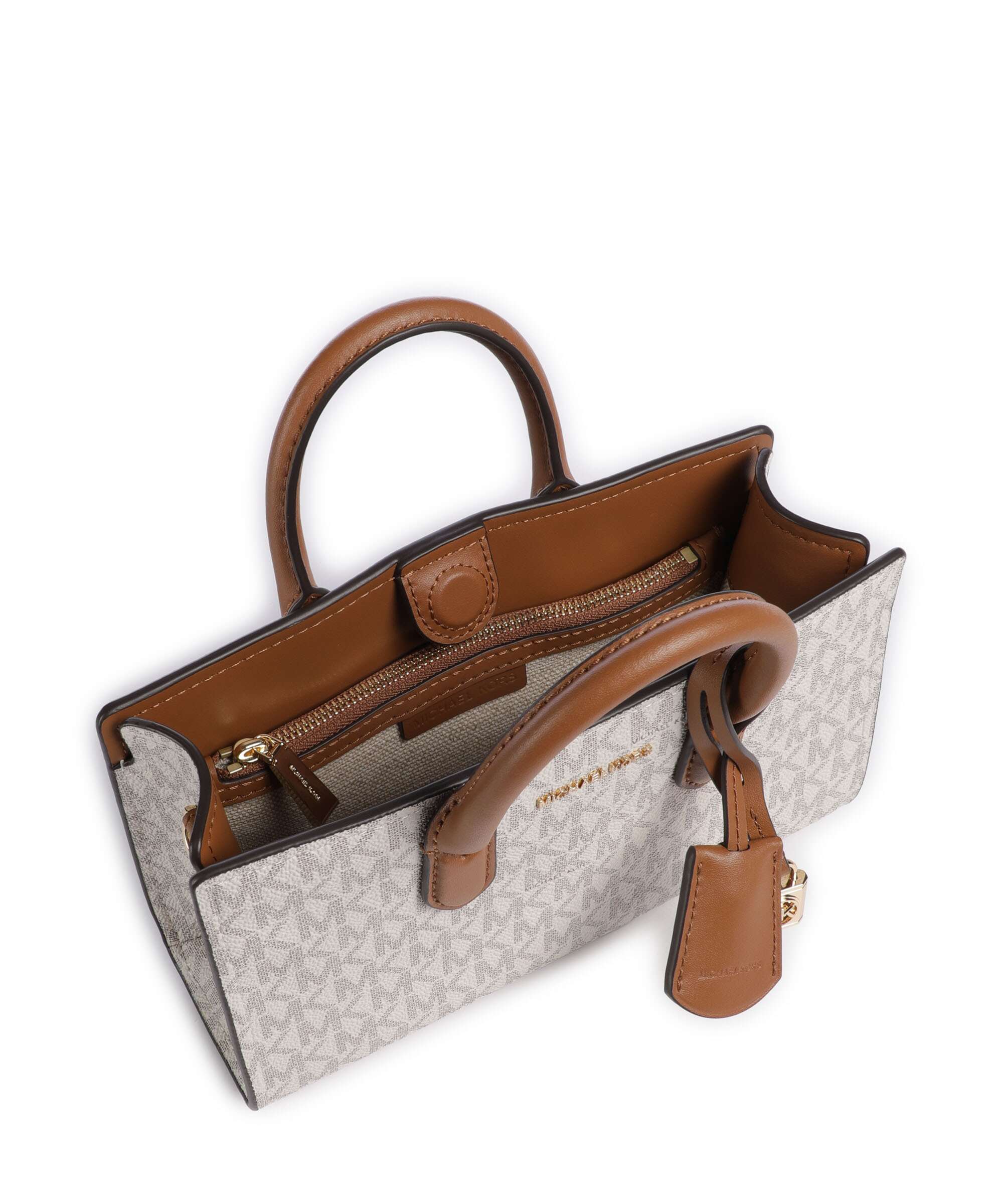 Michael Kors Scarlett Handtas vanilla/acorn - Image 6