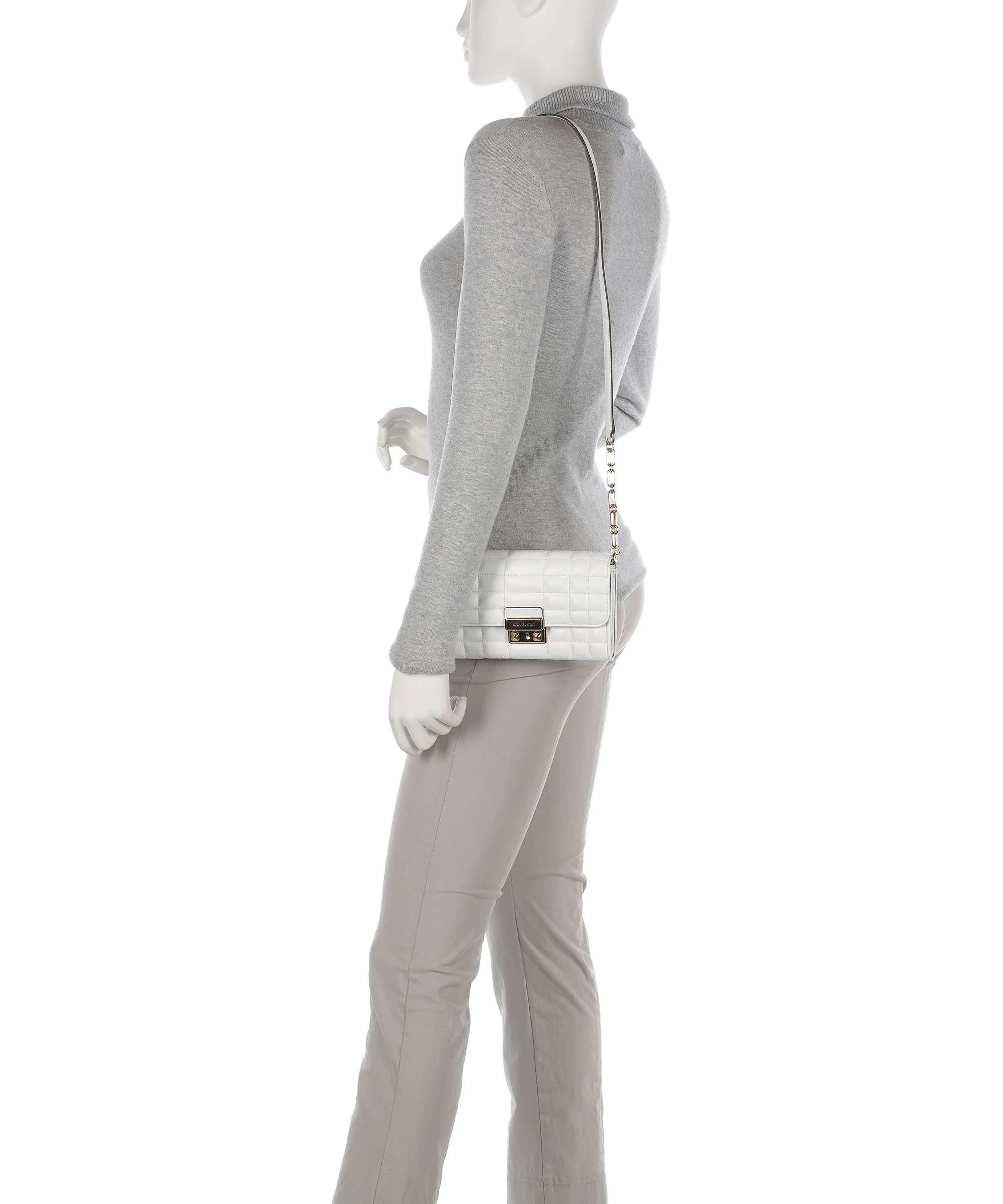 Michael Kors Tribeca Crossbody tas optic white - Image 3