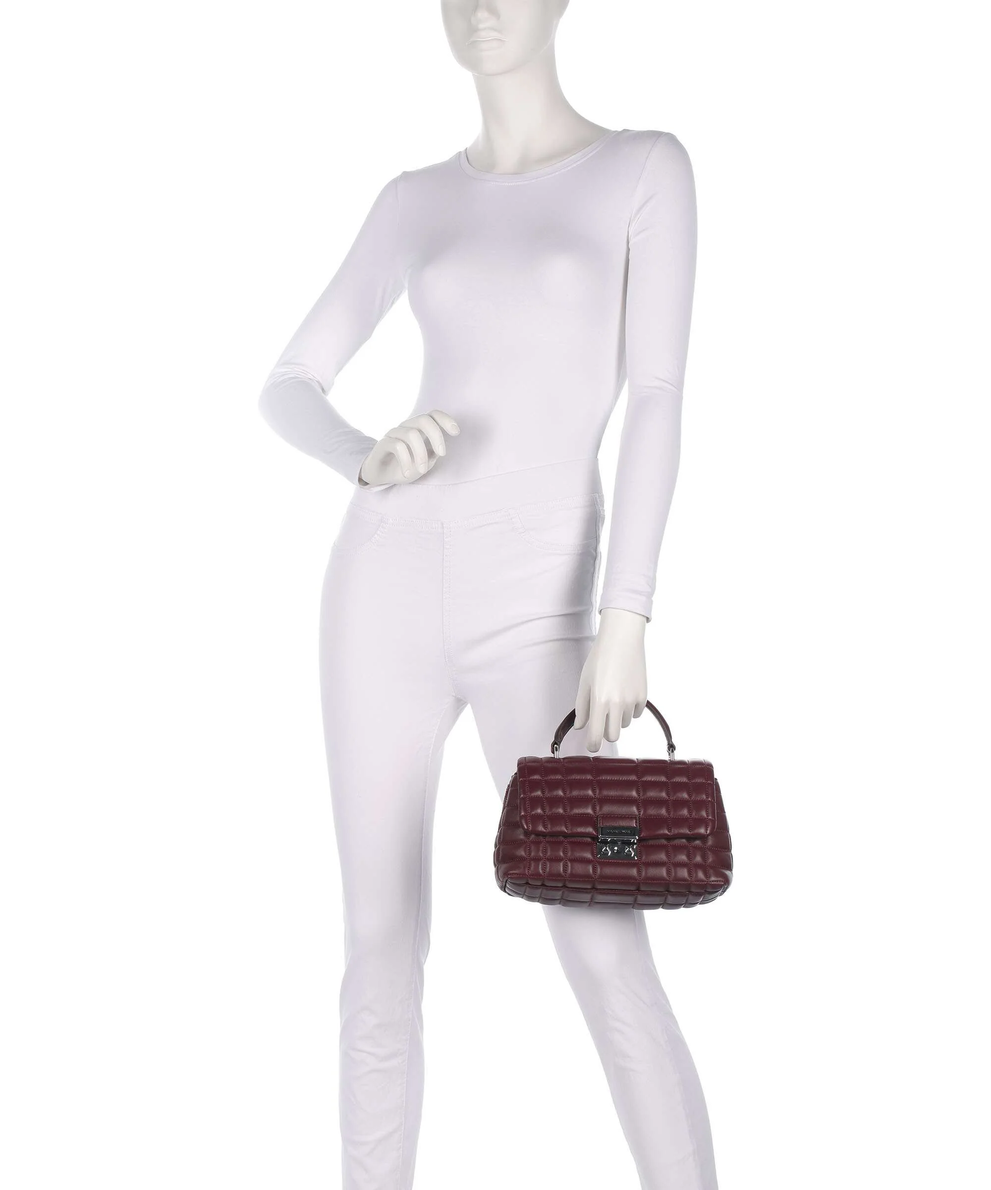 Michael Kors Tribeca Medium Handtas oxblood - Image 3