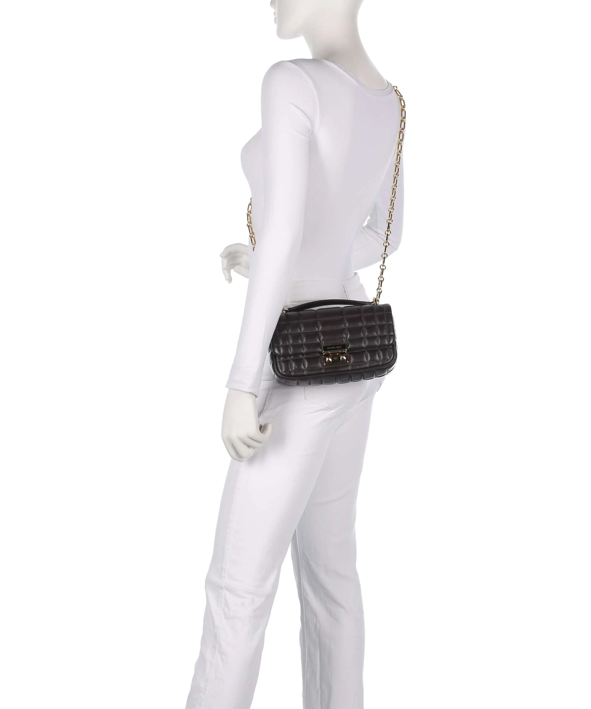 Michael Kors Tribeca Schoudertas chocolate - Image 4