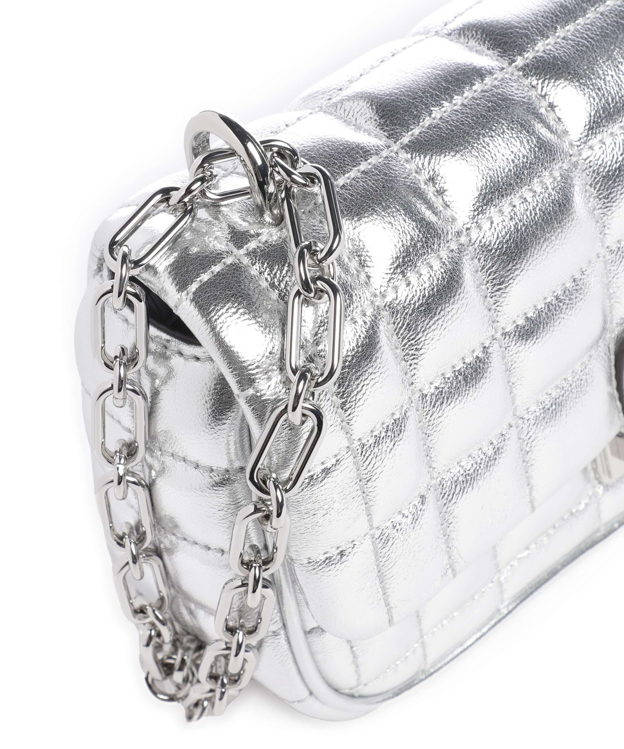 Michael Kors Tribeca Schoudertas silver - Image 5