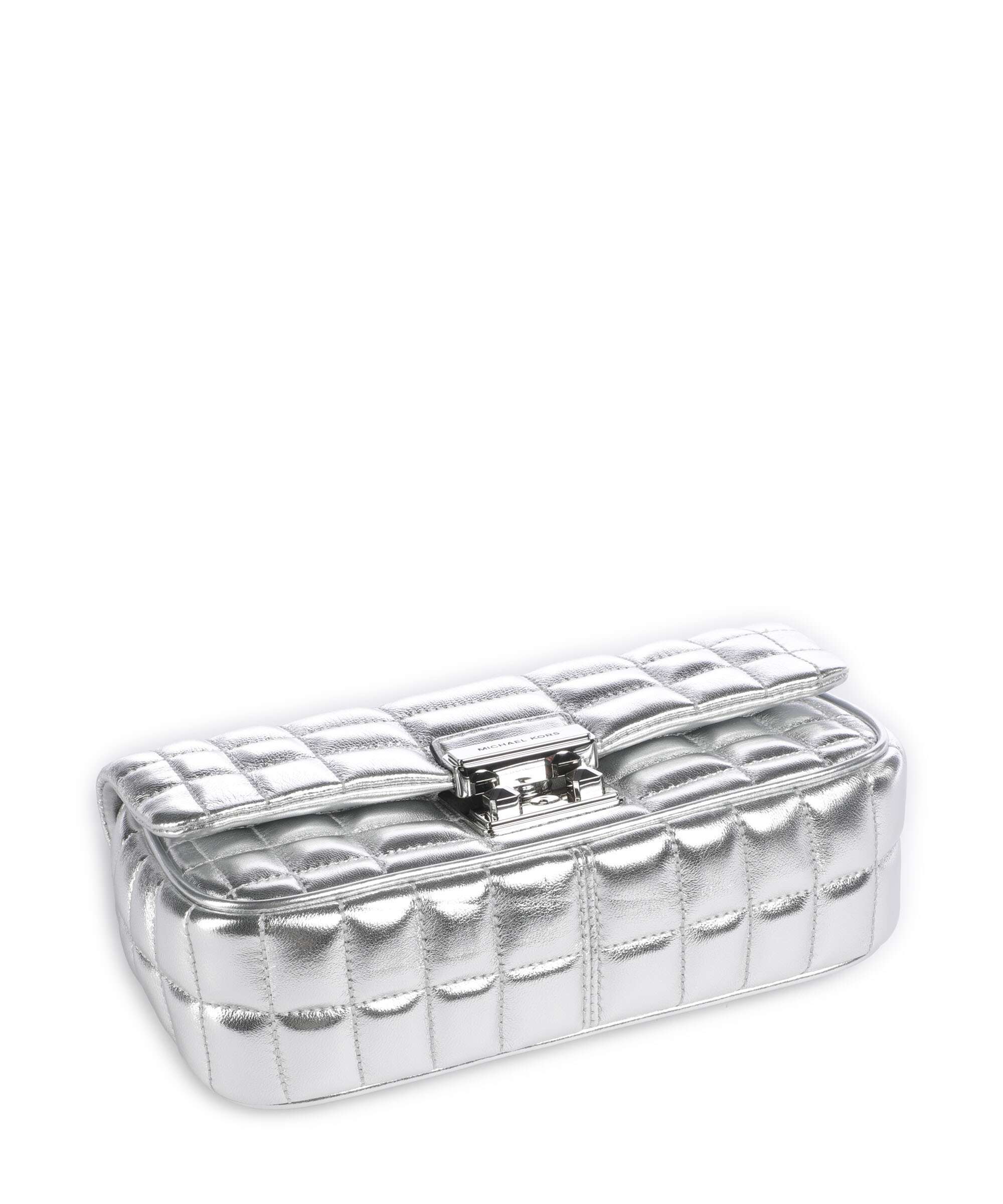 Michael Kors Tribeca Schoudertas silver - Image 6