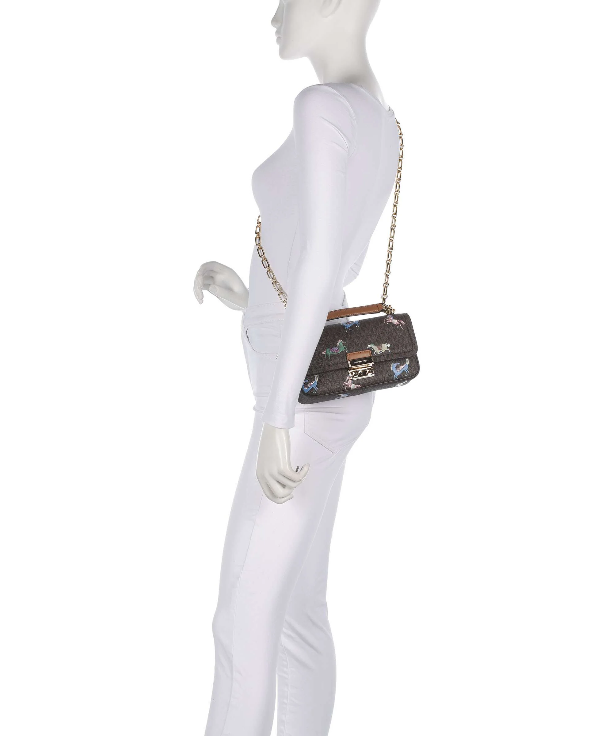 Michael Kors Tribeca Small Schoudertas brown/acorn - Image 4