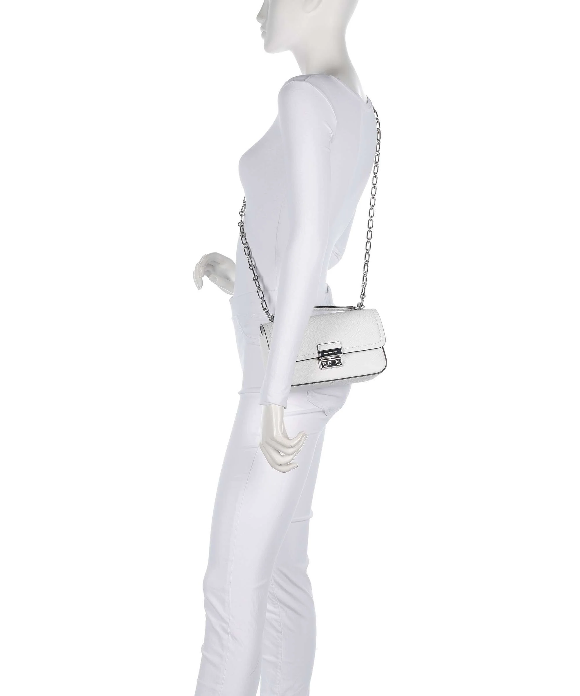 Michael Kors Tribeca Small Schoudertas optic white - Image 4