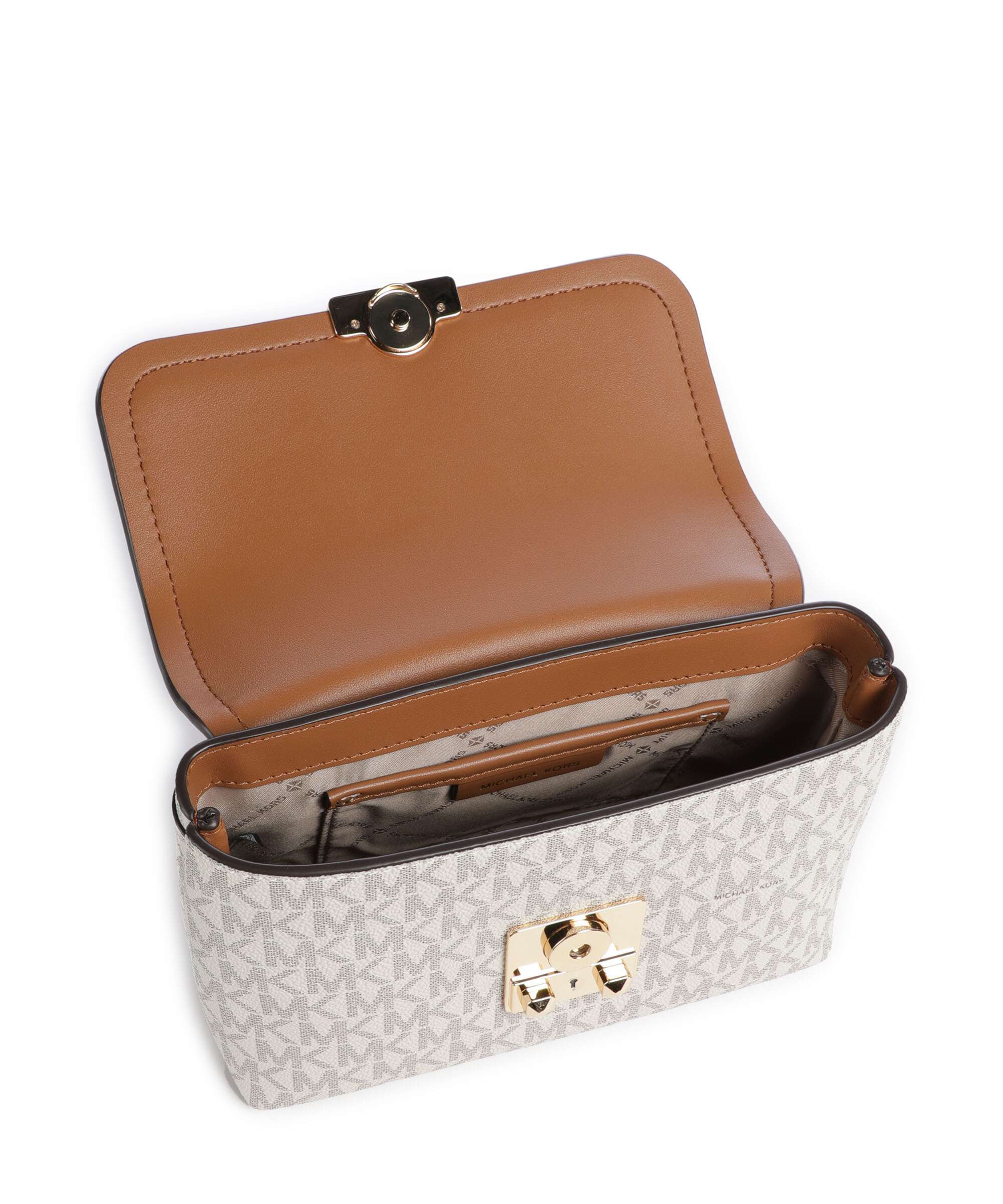 Michael Kors Tribeca XS Handtas vanilla/acorn - Image 6