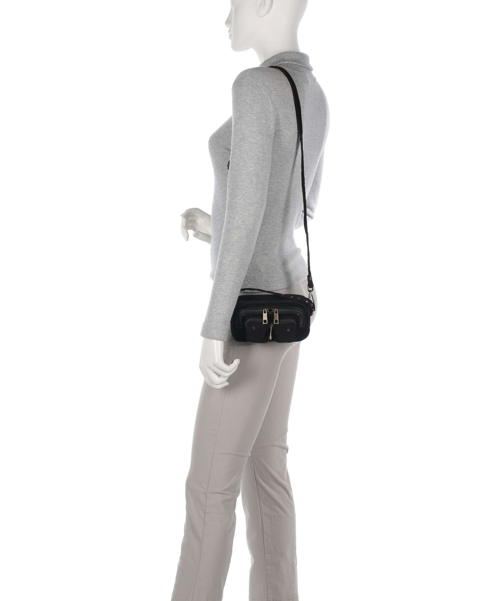 Núnoo Corduroy Helena Crossbody tas black - Image 3